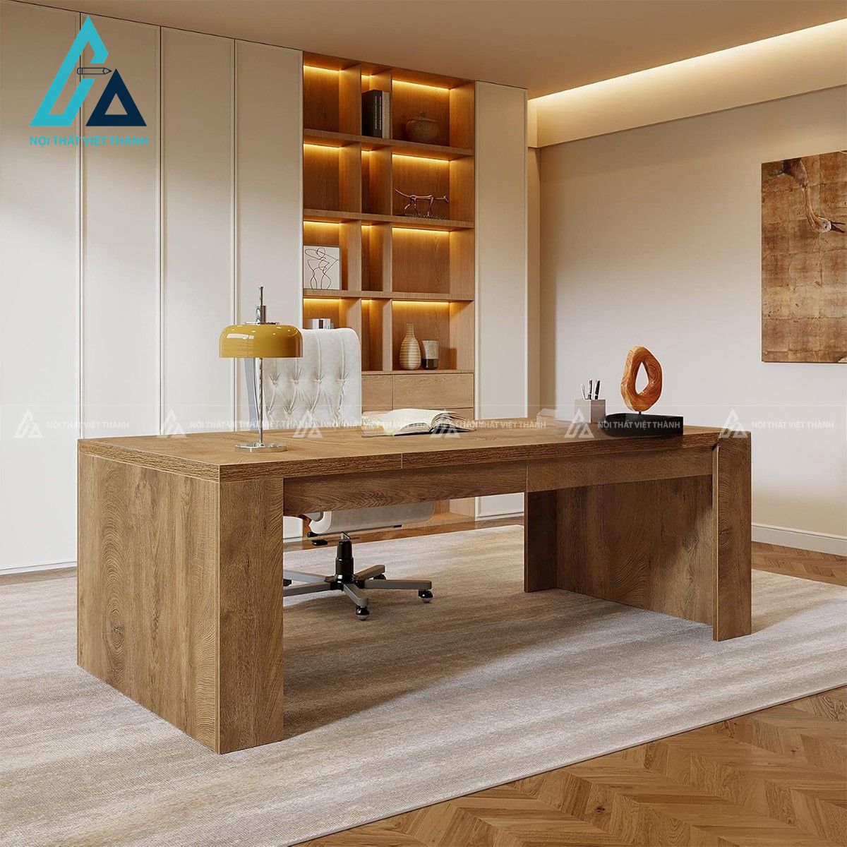 Bàn giám đốc gỗ công nghiệp phong cách hiện đại sang trọng 1