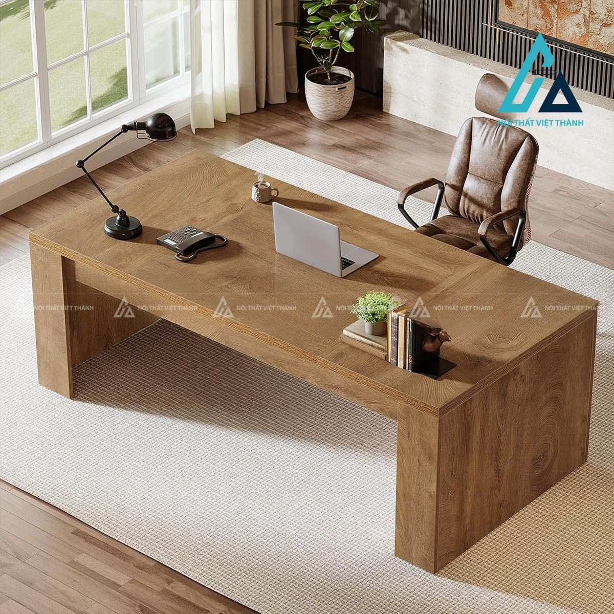 Bàn giám đốc gỗ công nghiệp phong cách hiện đại sang trọng 2