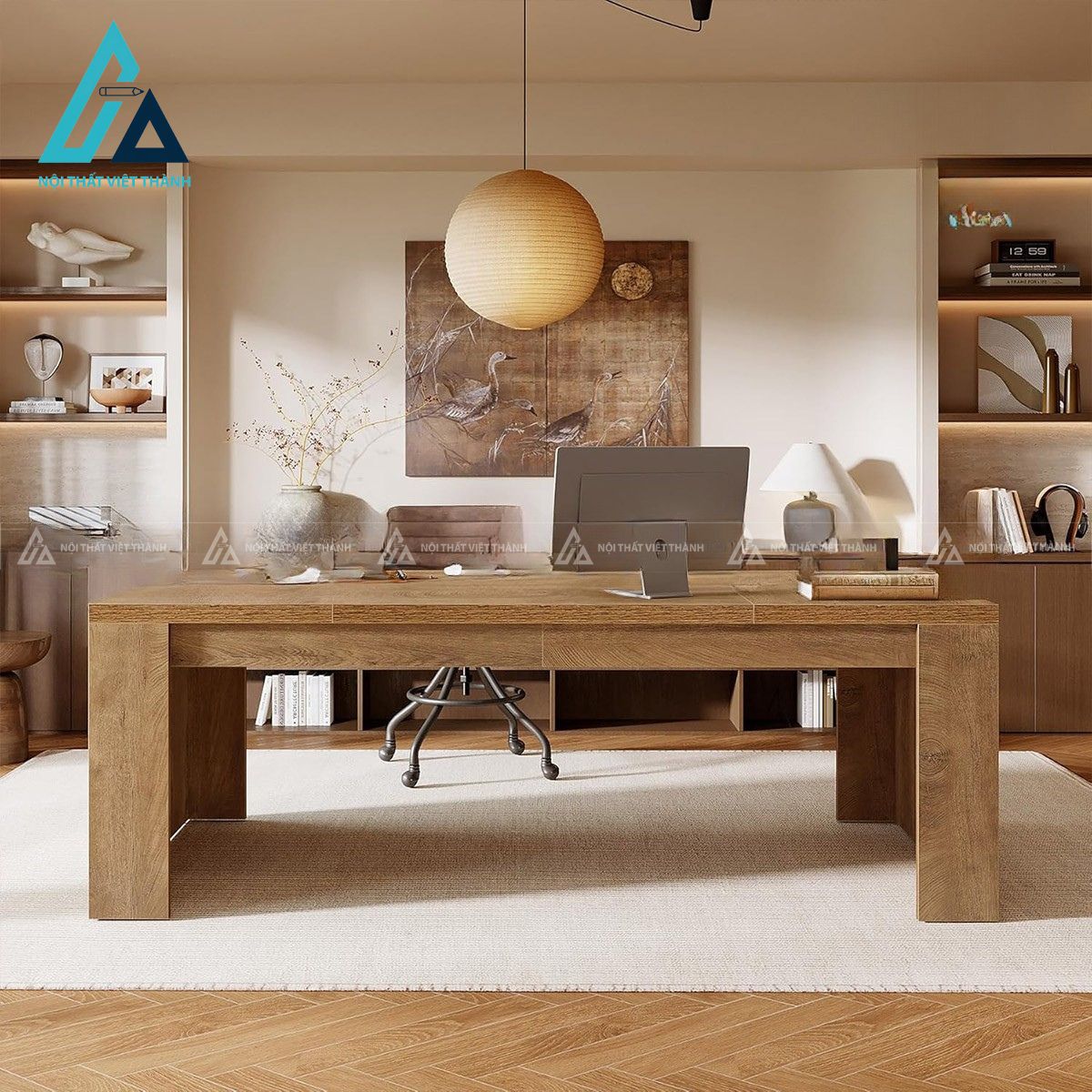 Bàn giám đốc gỗ công nghiệp phong cách hiện đại sang trọng 4