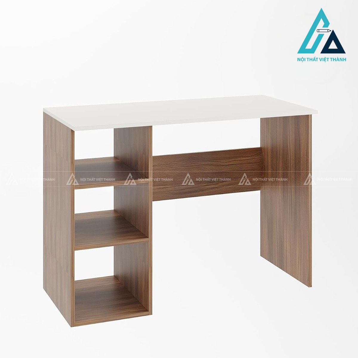 Bàn học gỗ công nghiệp kèm kệ lưu trữ thiết kế đa năng 2