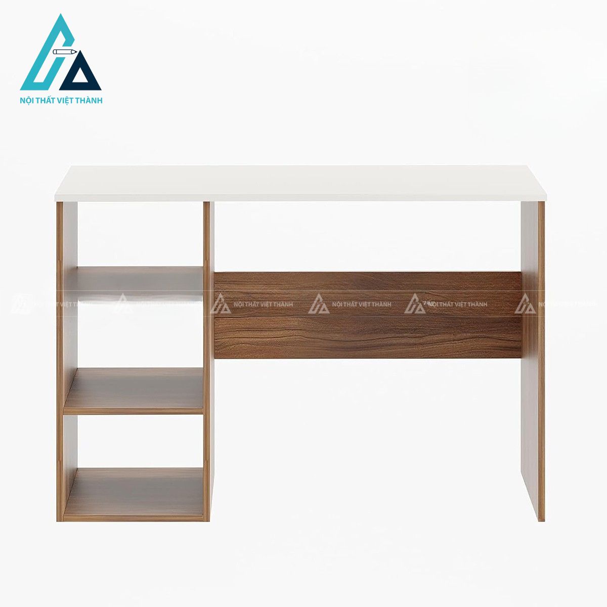 Bàn học gỗ công nghiệp kèm kệ lưu trữ thiết kế đa năng 3