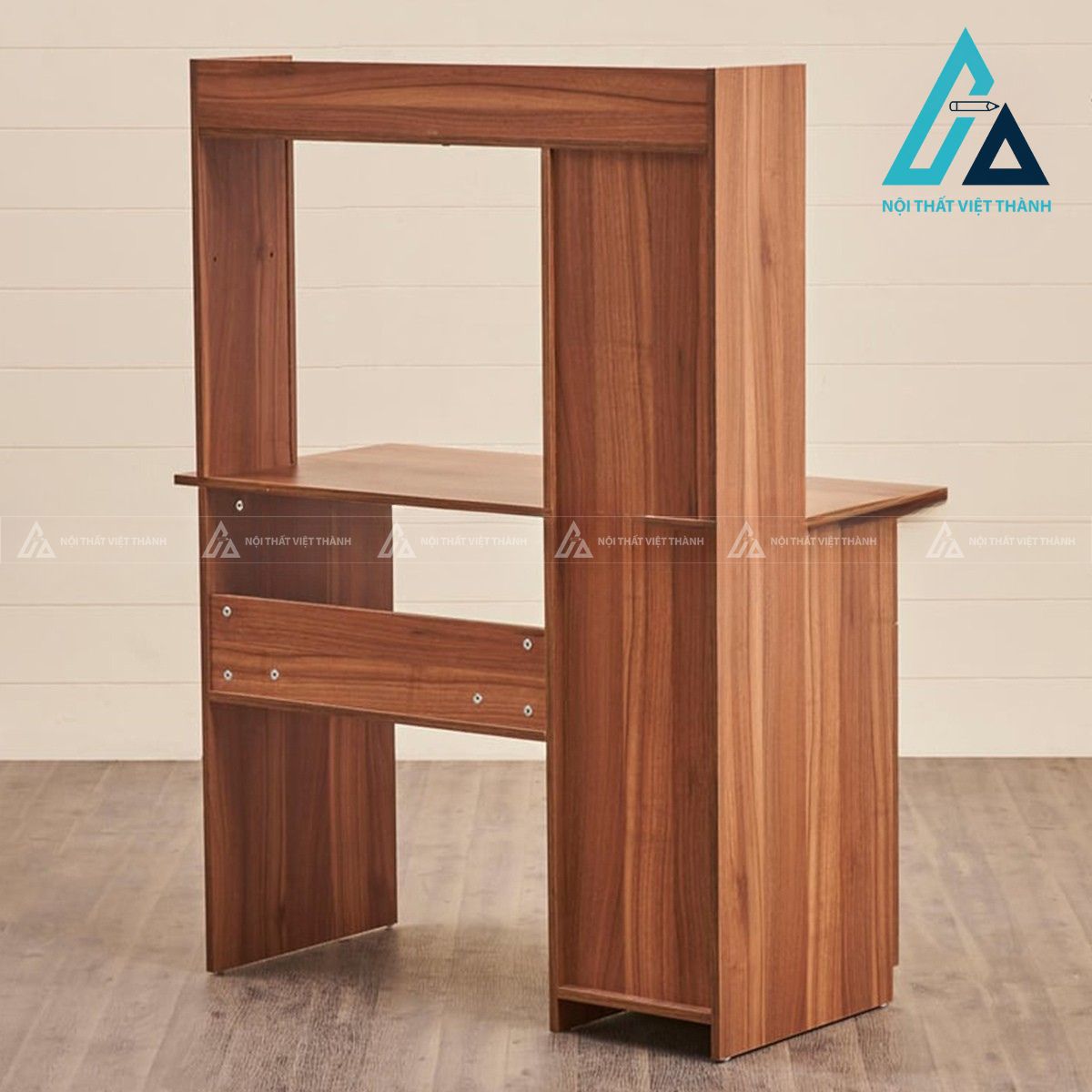 Bàn học liền kệ sách gỗ công nghiệp thiết kế hiện đại 5