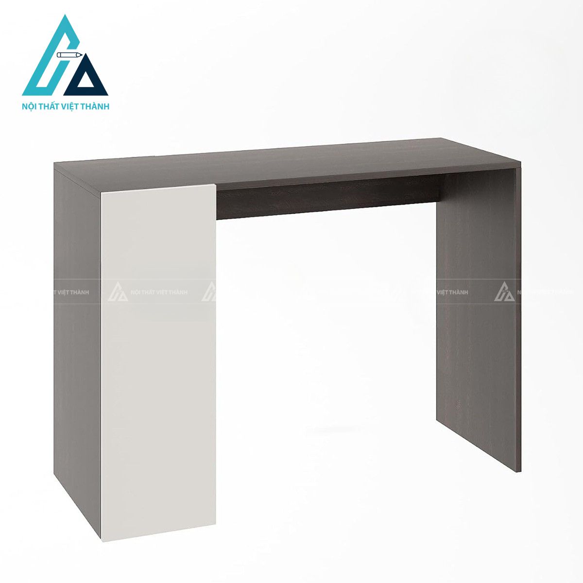 Bàn làm việc gỗ công nghiệp kèm kệ và tủ lưu trữ màu vân gỗ hiện đại 2