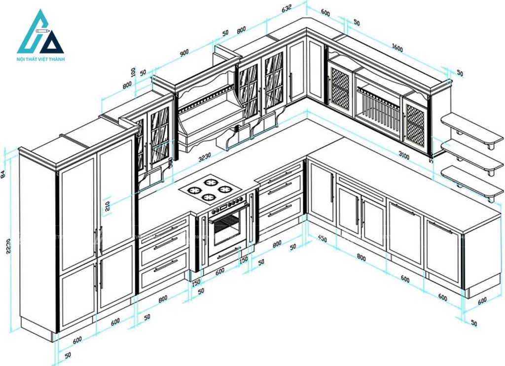 Vì sao cần chọn chiều cao bếp chuẩn và hợp phong thủy?