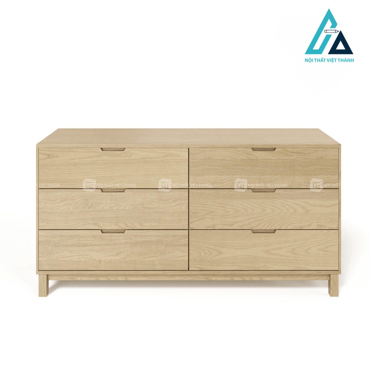 Combo nội thất phòng ngủ gỗ sồi tự nhiên phong cách tối giản 2