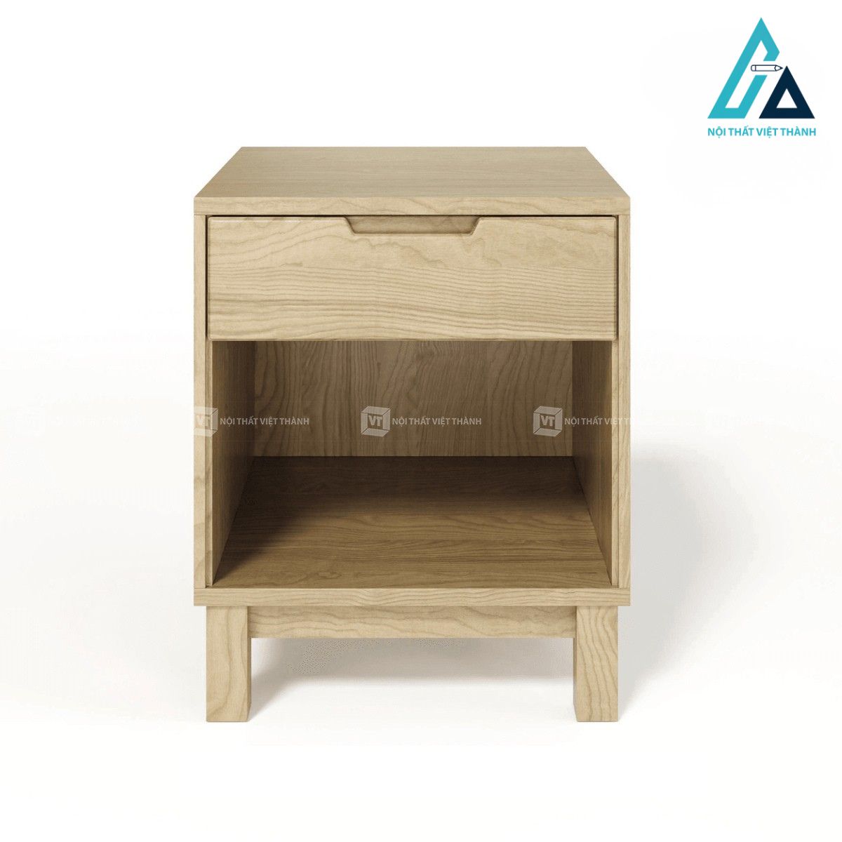 Combo nội thất phòng ngủ gỗ sồi tự nhiên phong cách tối giản 6