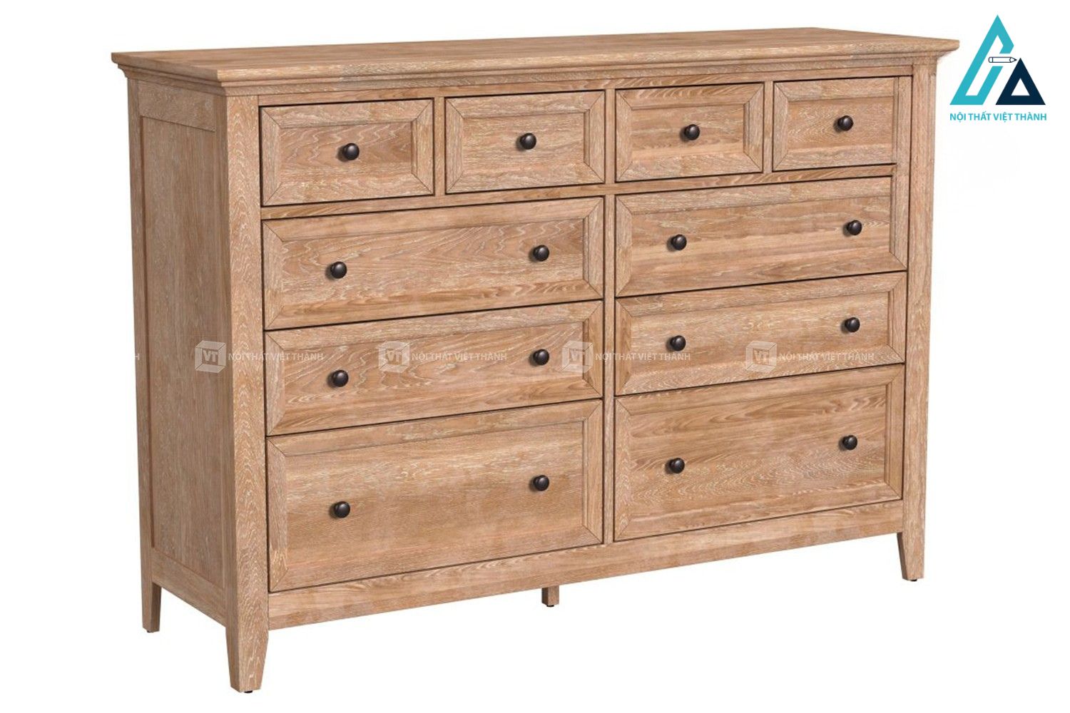 Combo nội thất phòng ngủ gỗ tự nhiên 5 món phong cách hiện đại 3