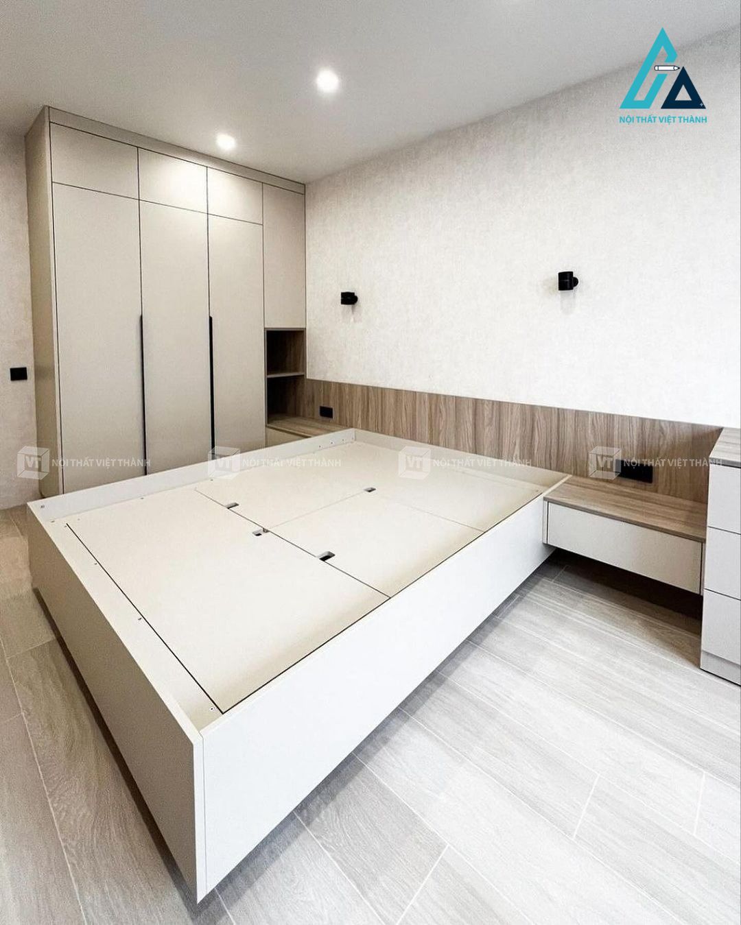 Thiết kế thi công nội thất phòng ngủ anh Thuận quận 5 TP. Hồ Chí Minh