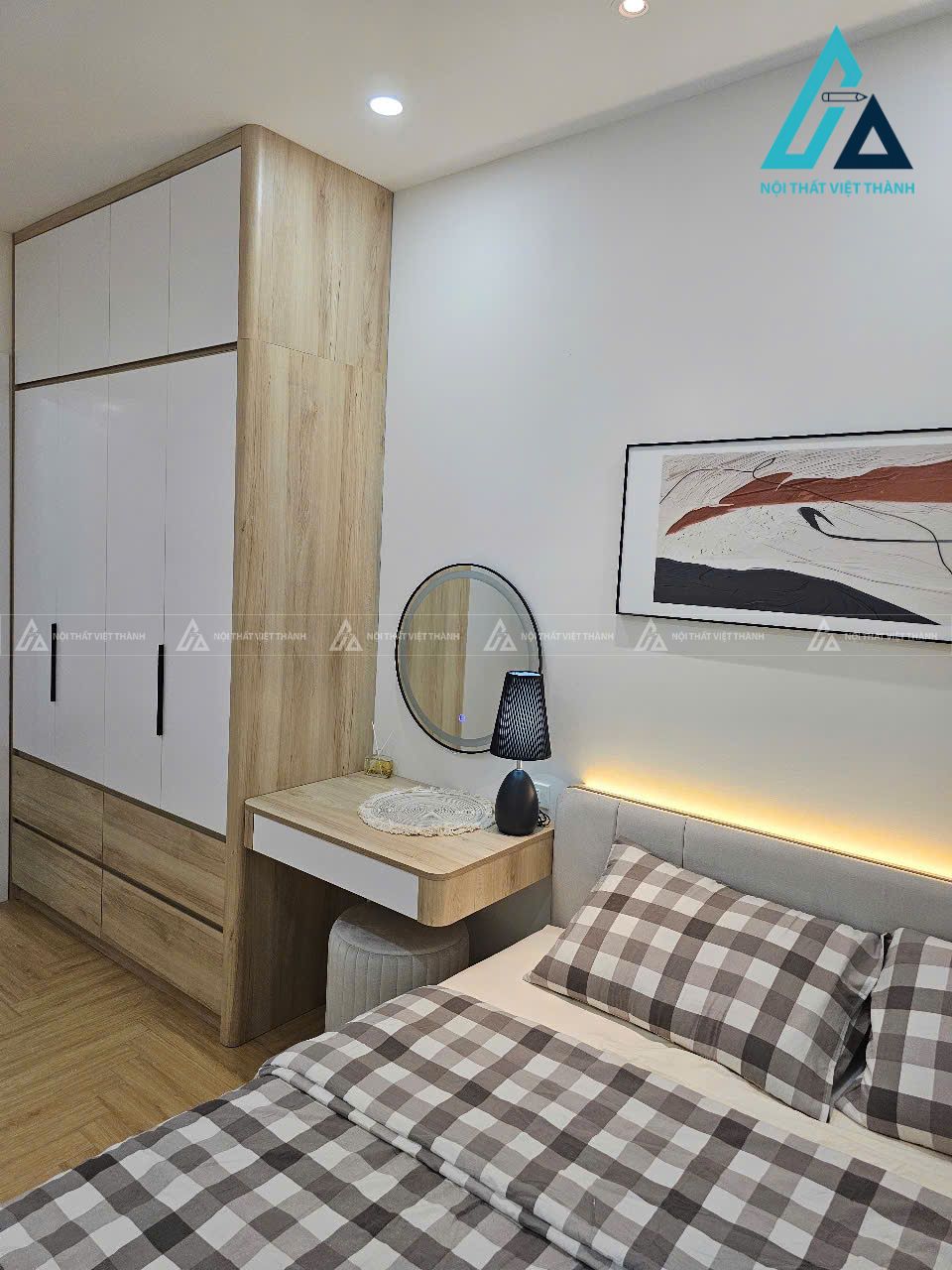 Thiết kế thi công nội thất chung cư căn hộ 3 phòng ngủ anh Thế Hoàn Nhơn Trạch Đồng Nai 10