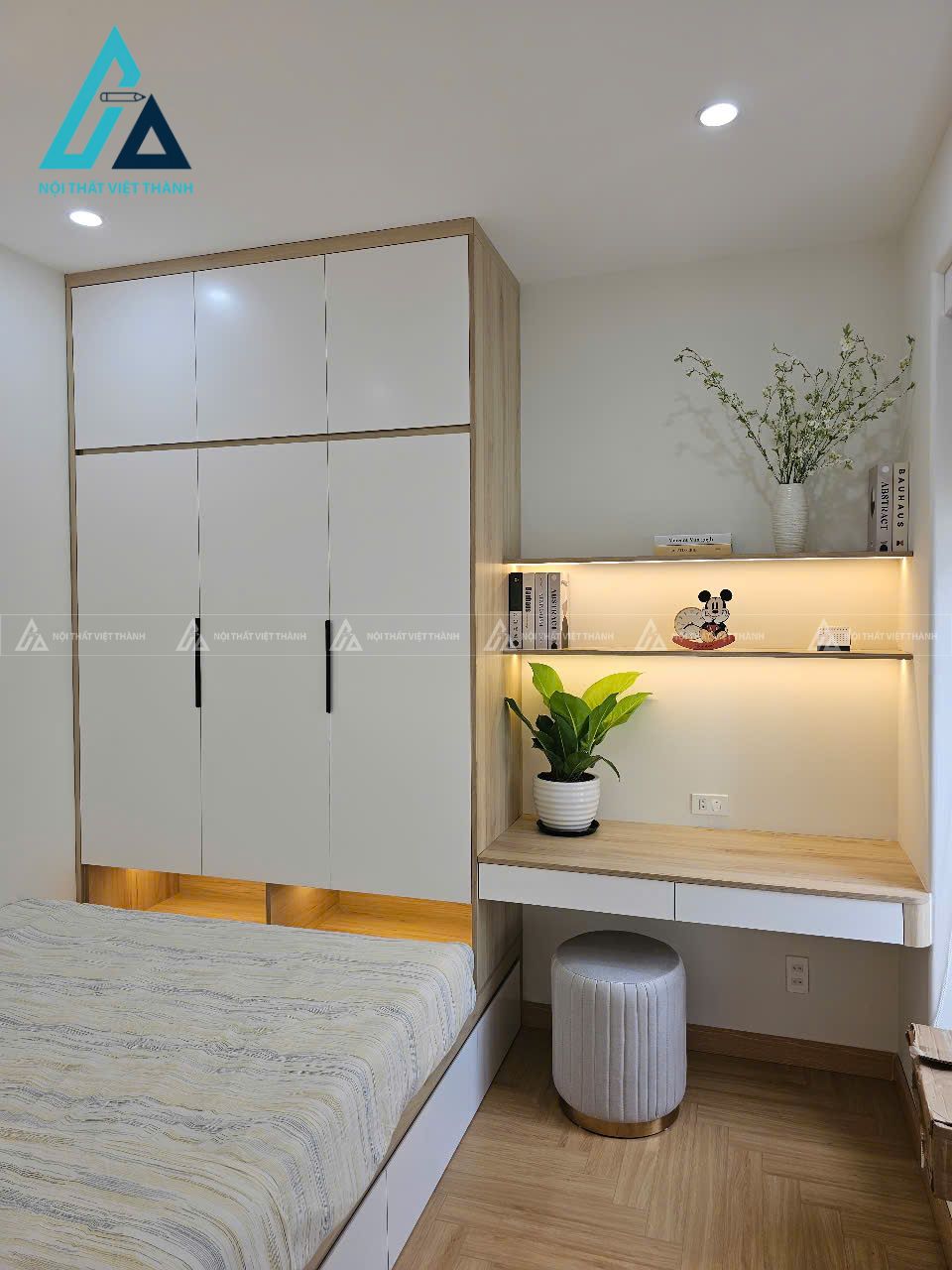 Thiết kế thi công nội thất chung cư căn hộ 3 phòng ngủ anh Thế Hoàn Nhơn Trạch Đồng Nai 12