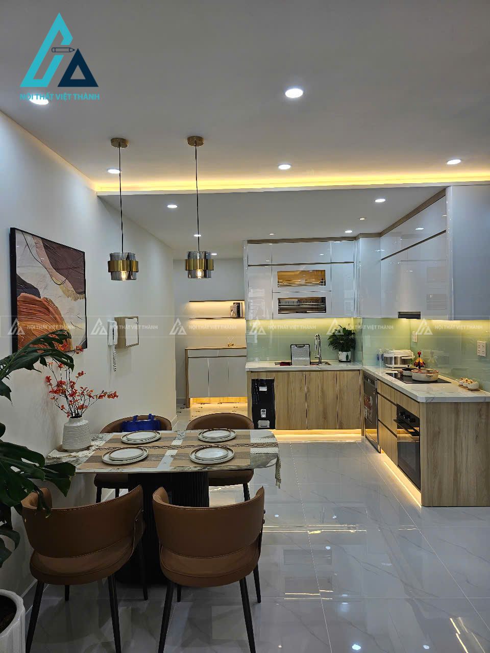 Thiết kế thi công nội thất chung cư căn hộ 3 phòng ngủ anh Thế Hoàn Nhơn Trạch Đồng Nai 15