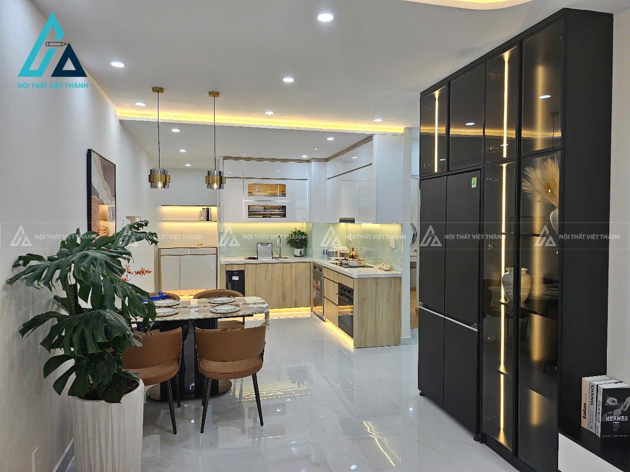 Thiết kế thi công nội thất chung cư căn hộ 3 phòng ngủ anh Thế Hoàn Nhơn Trạch Đồng Nai 2