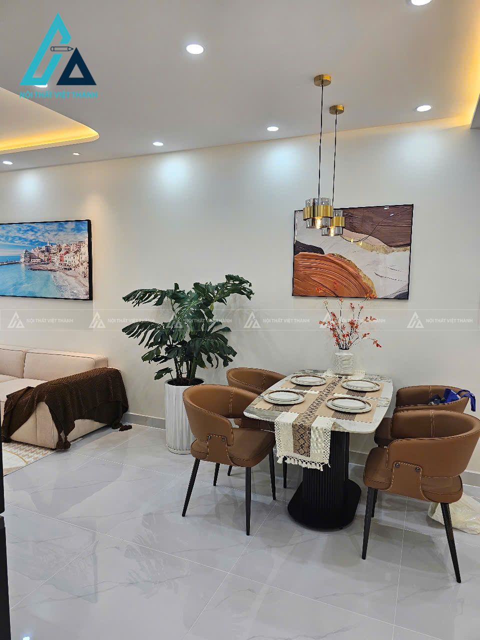 Thiết kế thi công nội thất chung cư căn hộ 3 phòng ngủ anh Thế Hoàn Nhơn Trạch Đồng Nai 7