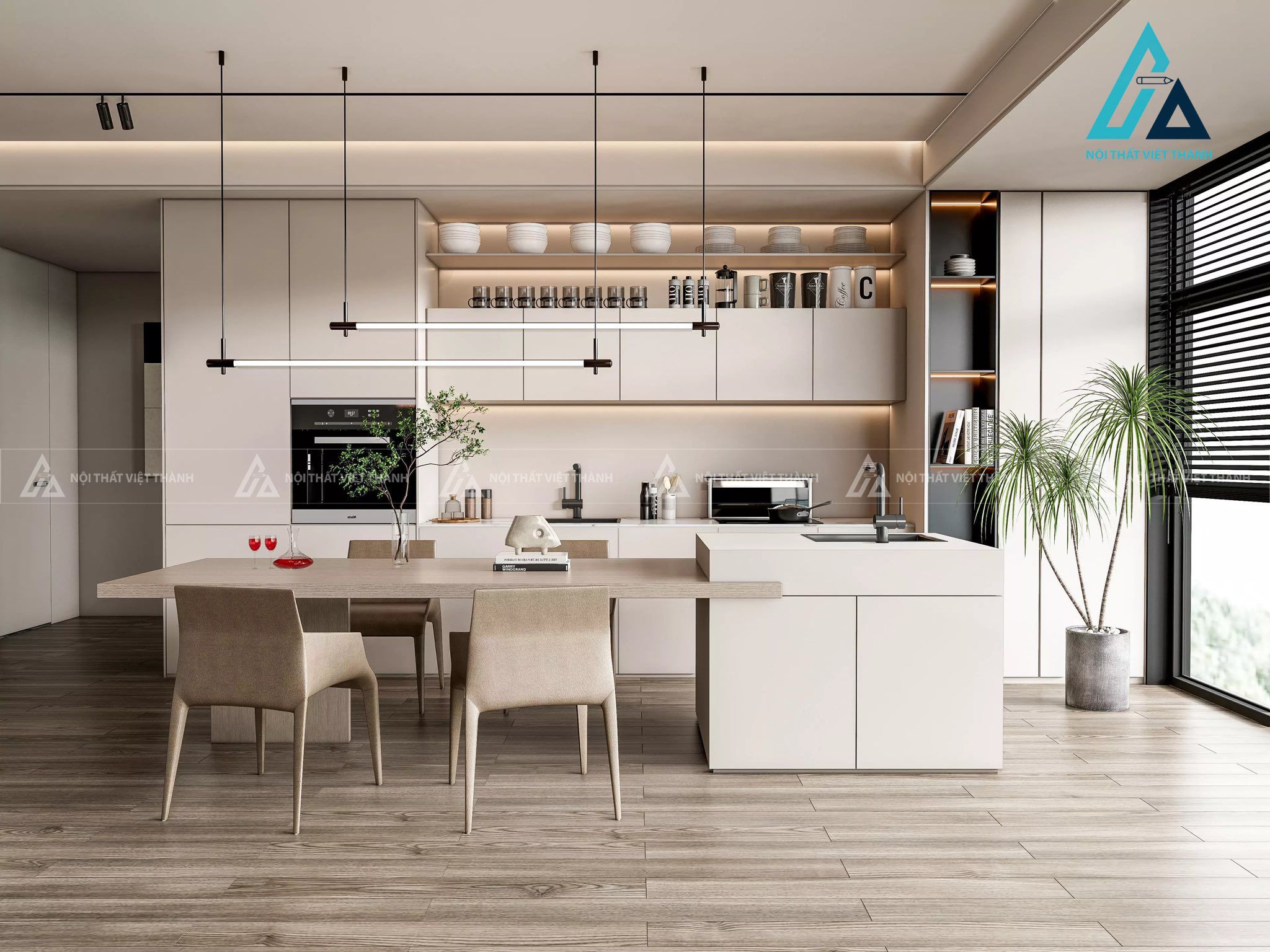 Thiết kế thi công nội thất nhà bếp chị Huỳnh Như Thuận An Bình Dương 11