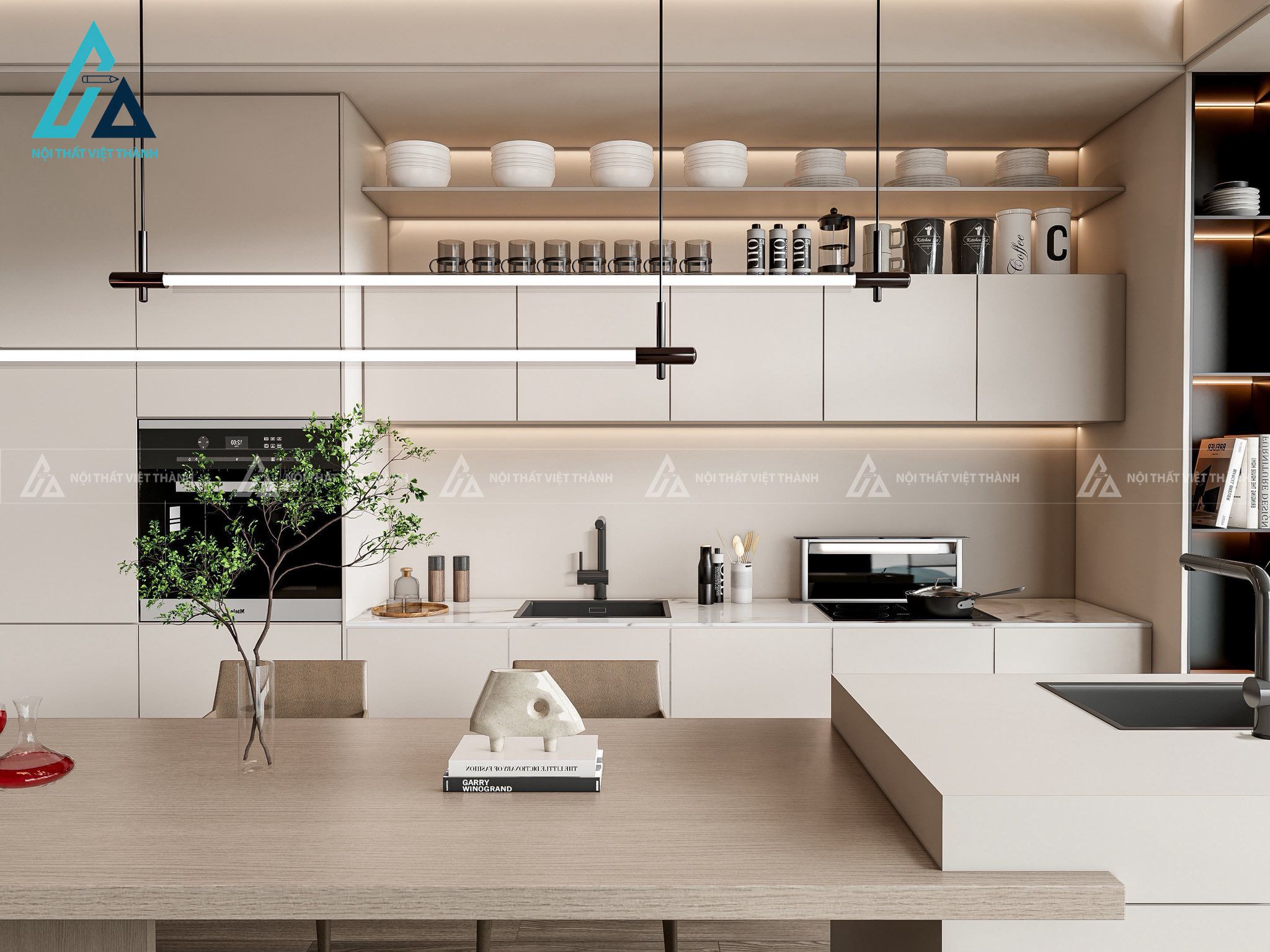 Thiết kế thi công nội thất nhà bếp chị Huỳnh Như Thuận An Bình Dương 3