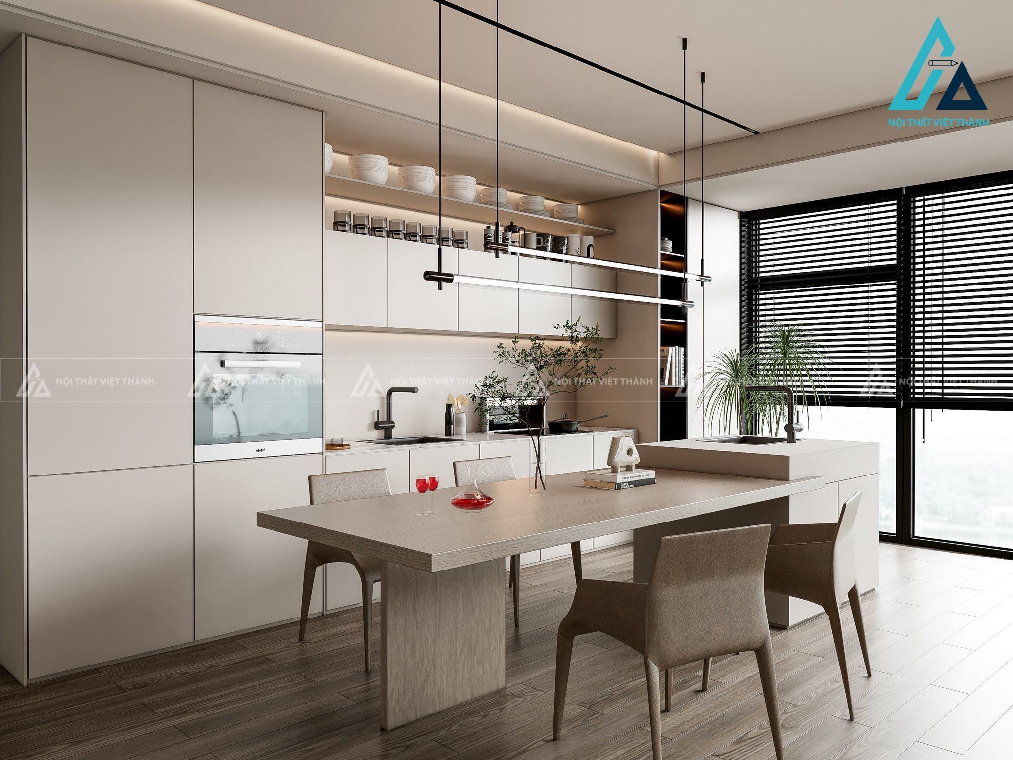 Thiết kế thi công nội thất nhà bếp chị Huỳnh Như Thuận An Bình Dương 4