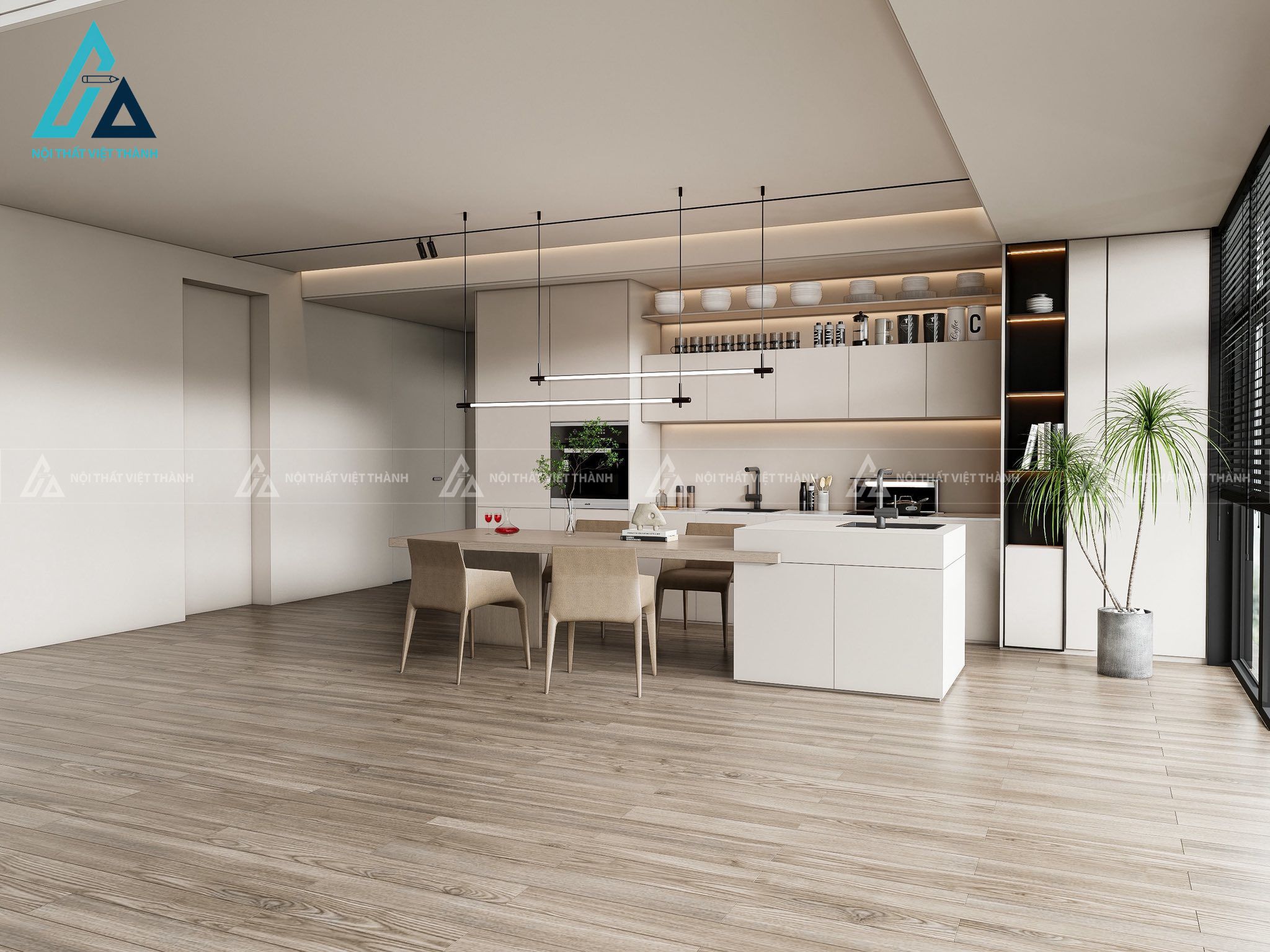 Thiết kế thi công nội thất nhà bếp chị Huỳnh Như Thuận An Bình Dương 9