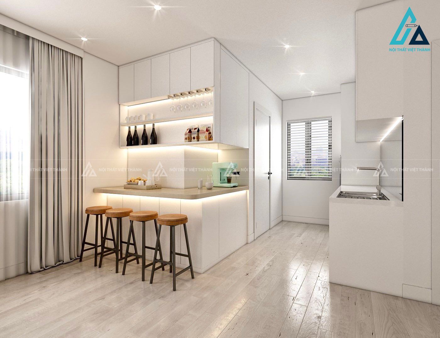 Thiết kế thi công nội thất nhà phố 3 phòng ngủ chị Lan Biên Hòa Đồng Nai 16