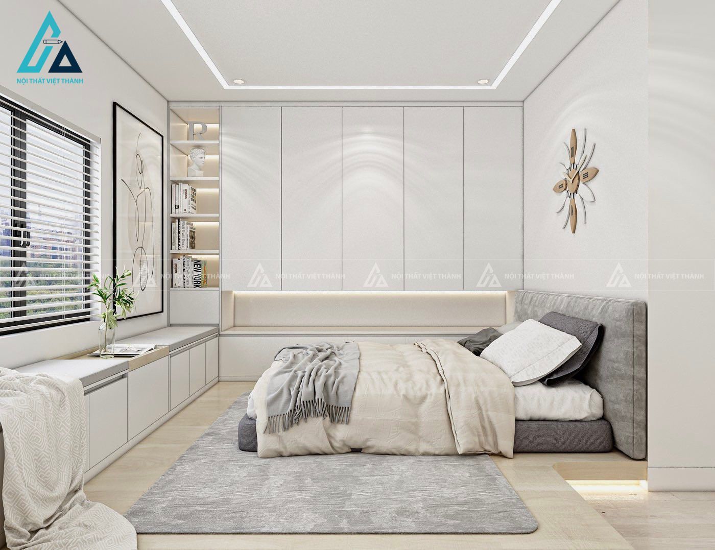 Thiết kế thi công nội thất nhà phố 3 phòng ngủ chị Lan Biên Hòa Đồng Nai 3