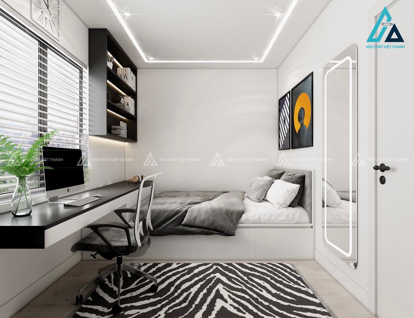 Thiết kế thi công nội thất nhà phố 3 phòng ngủ chị Lan Biên Hòa Đồng Nai 4