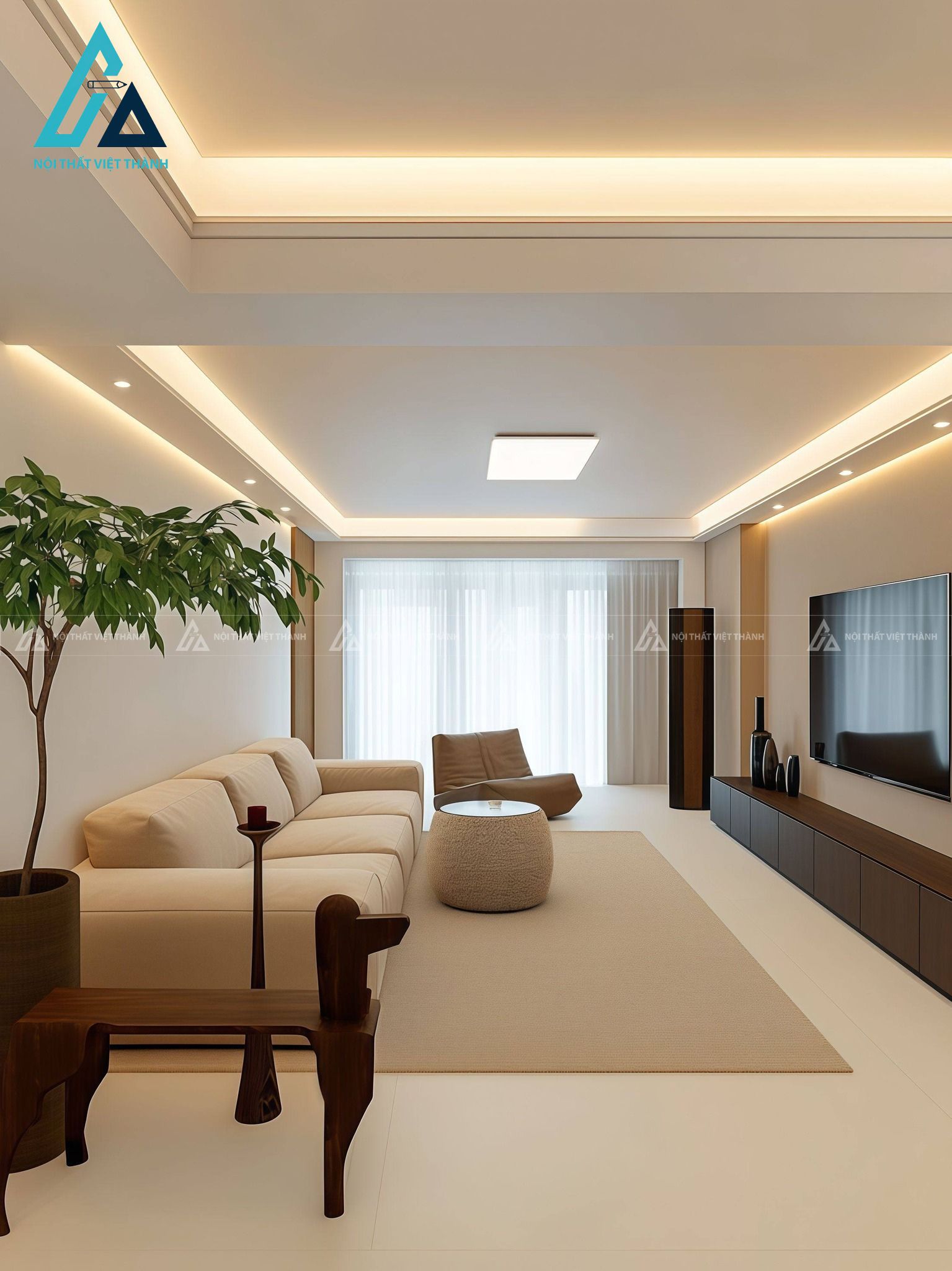 Thiết kế thi công nội thất nhà phố chị Quỳnh Nga Long Thành Đồng Nai 2