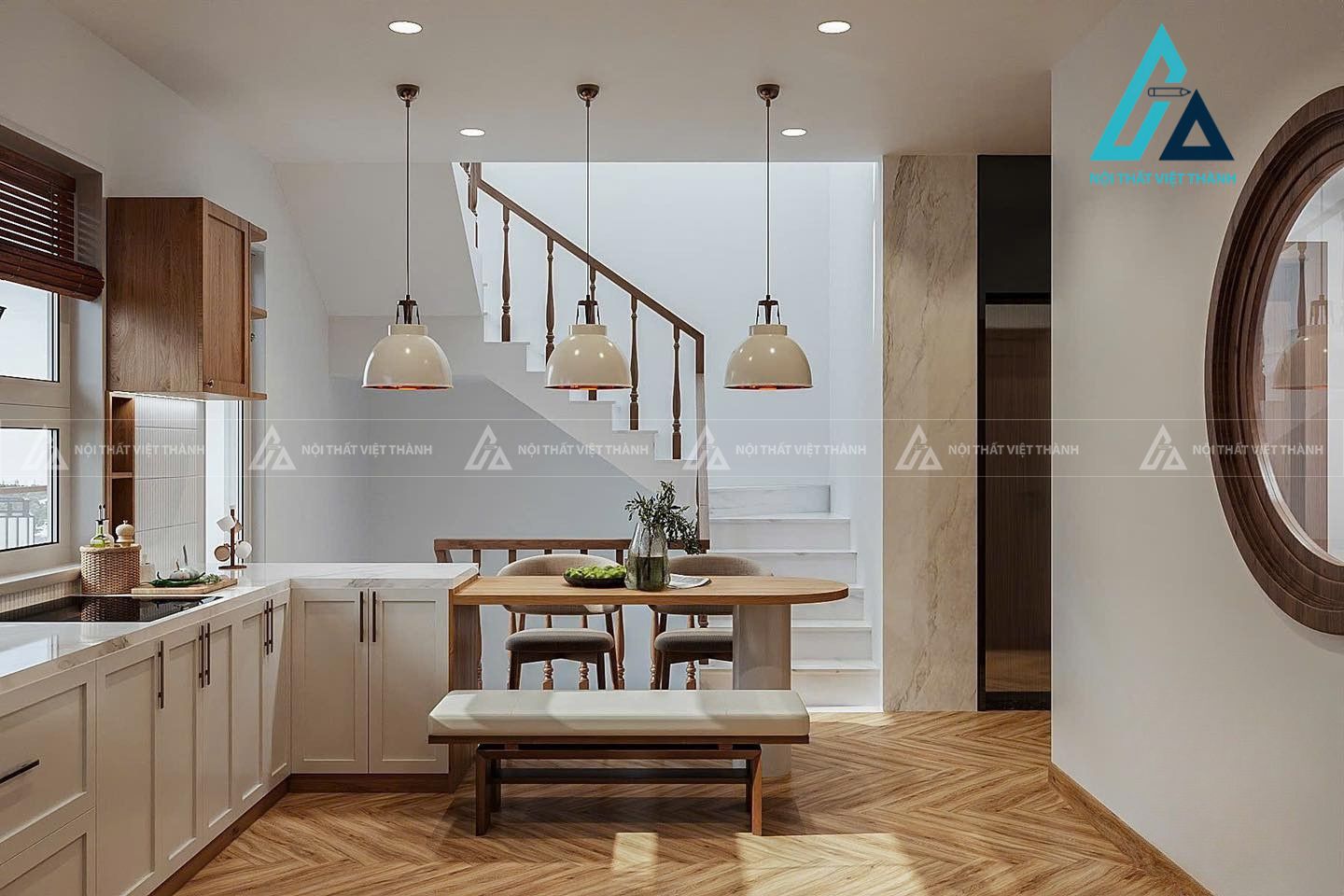 Thiết kế thi công nội thất nhà phố chị Thu Huyền - Bà Rịa Vũng Tàu 1