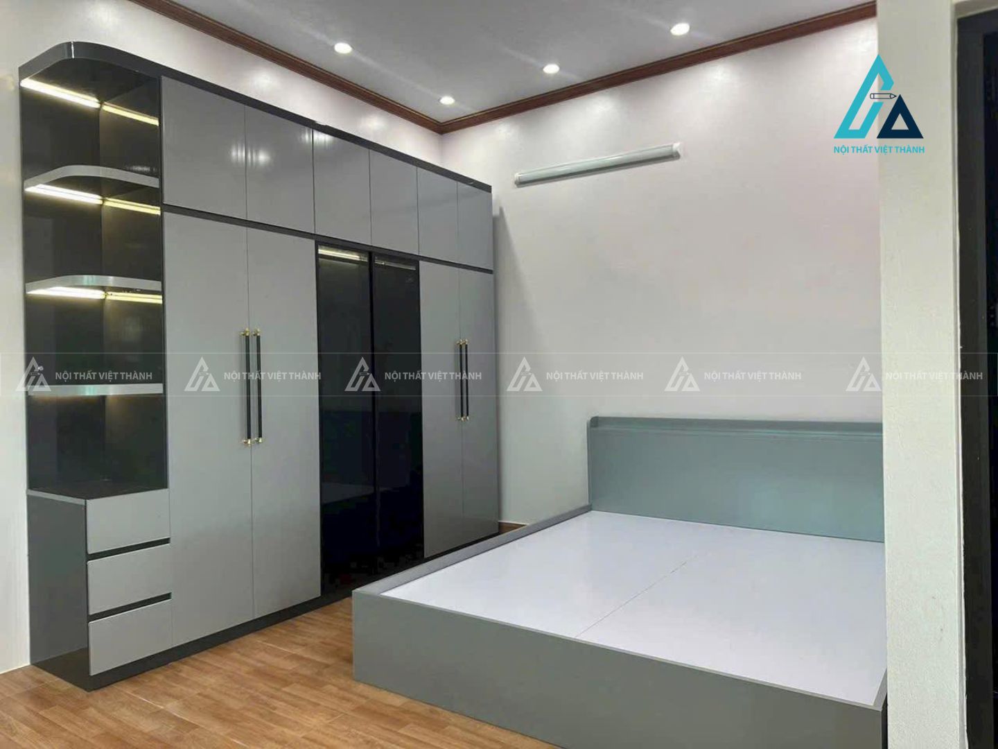 Thiết kế thi công nội thất phòng ngủ chị Hồng Linh Gò Dầu Tây Ninh 12