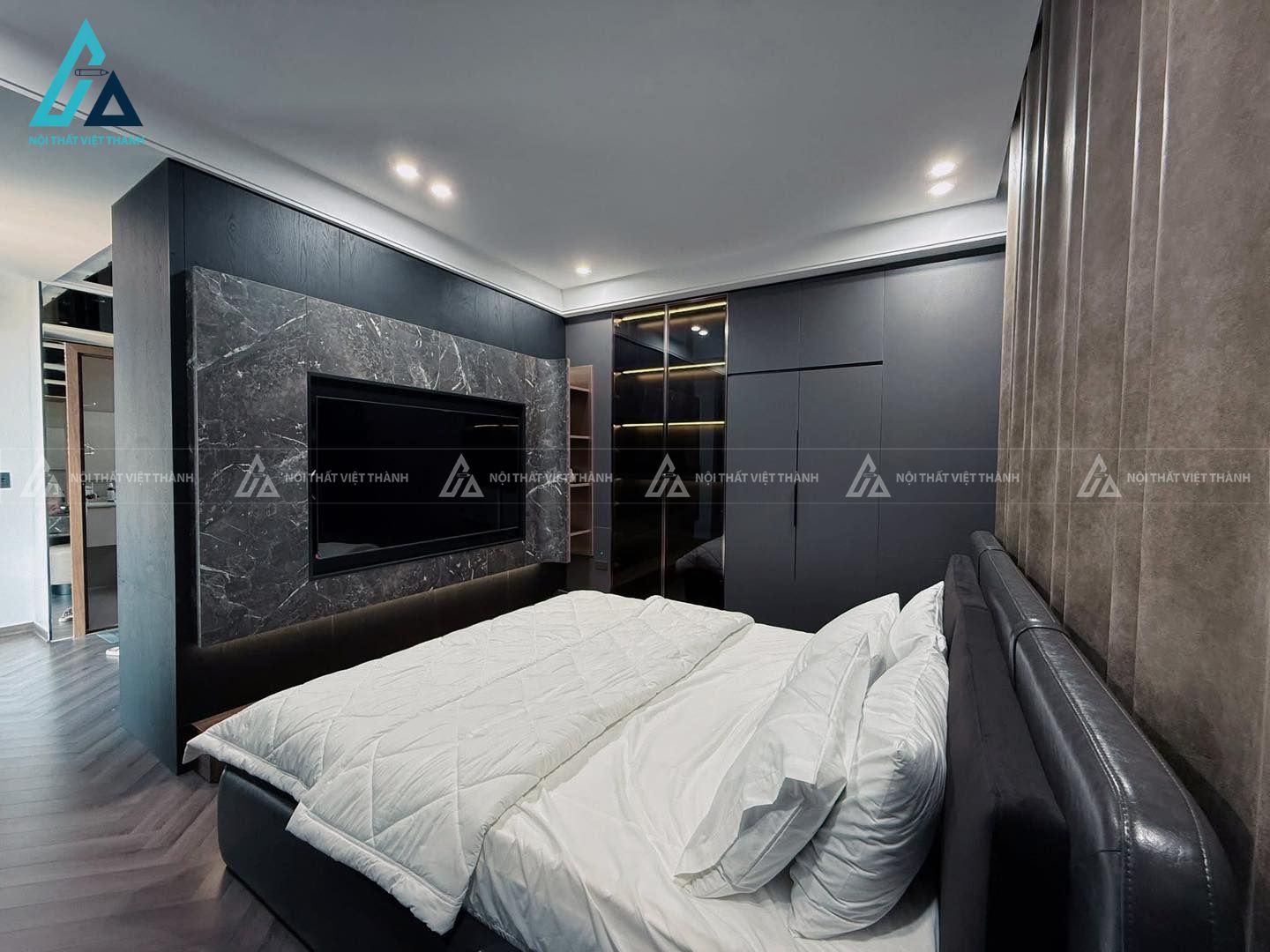 Thiết kế thi công nội thất phòng ngủ chị Hồng Linh Gò Dầu Tây Ninh 14