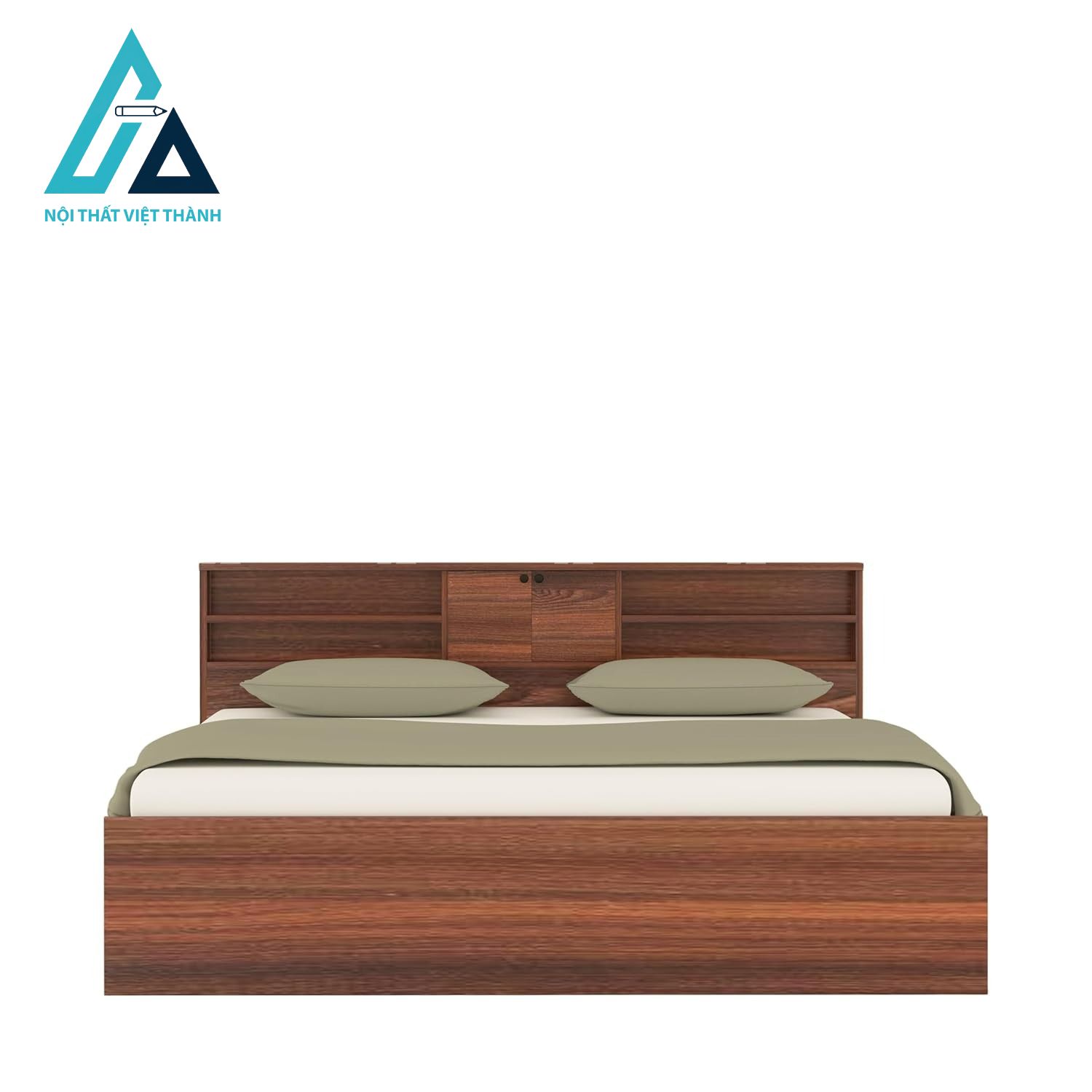 Giường ngủ đơn gỗ công nghiệp có hộc kéo lưu trữ tối ưu hiện đại 5