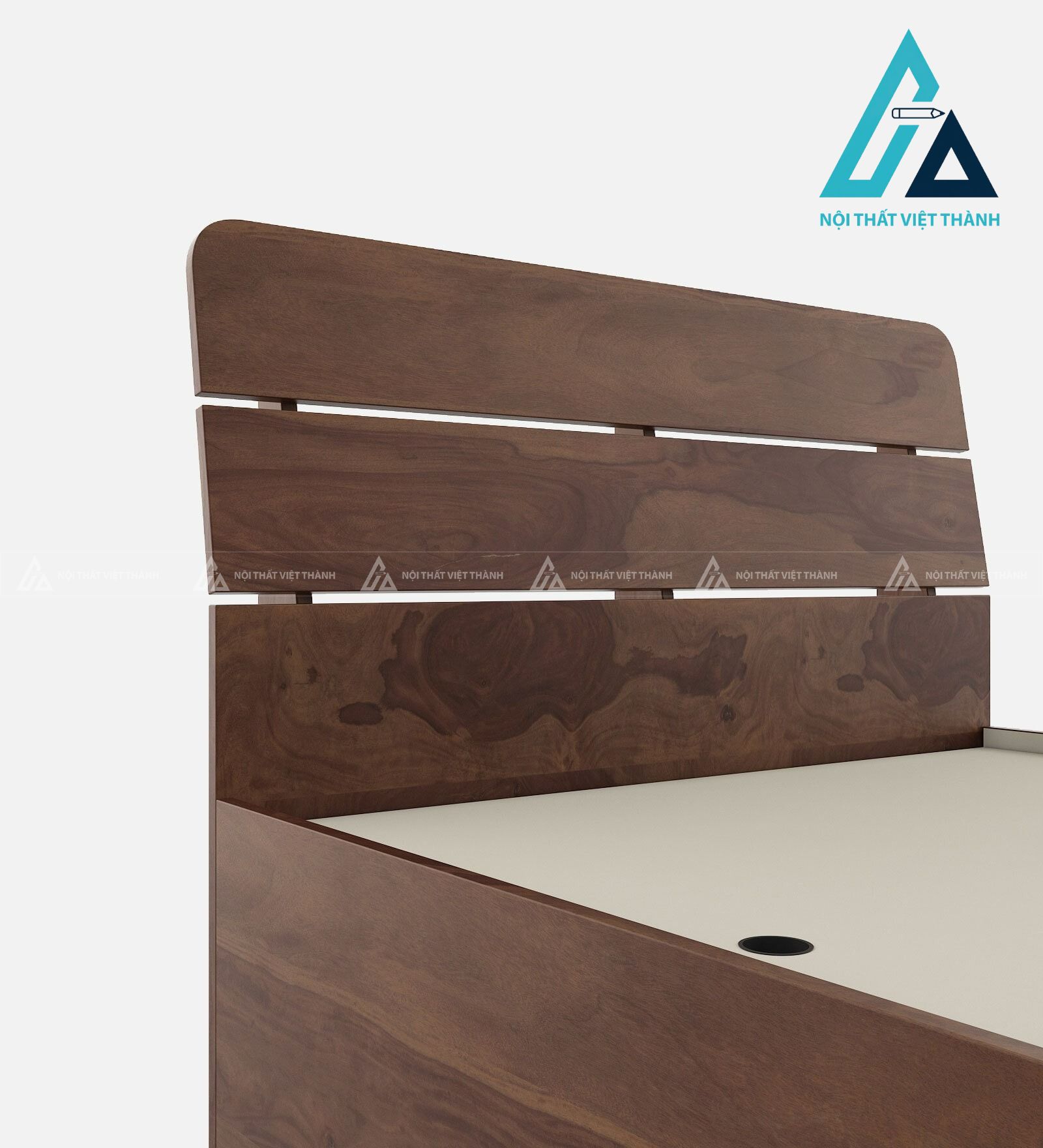 Giường ngủ đơn MDF vân gỗ hiện đại tích hợp hộc chứa tối ưu diện tích 3