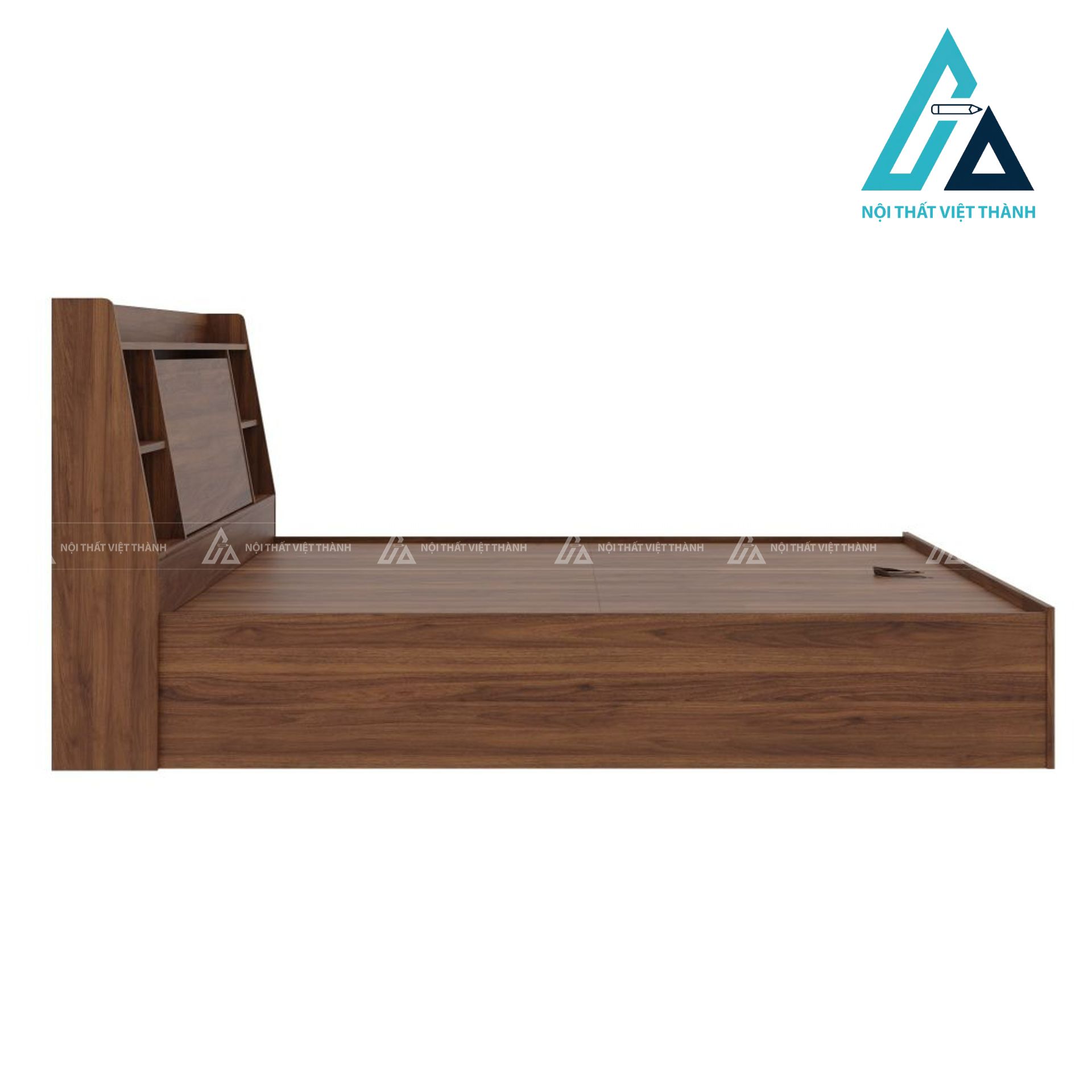 Giường ngủ gỗ công nghiệp đa năng tích hợp hộc chứa tối ưu không gian 1