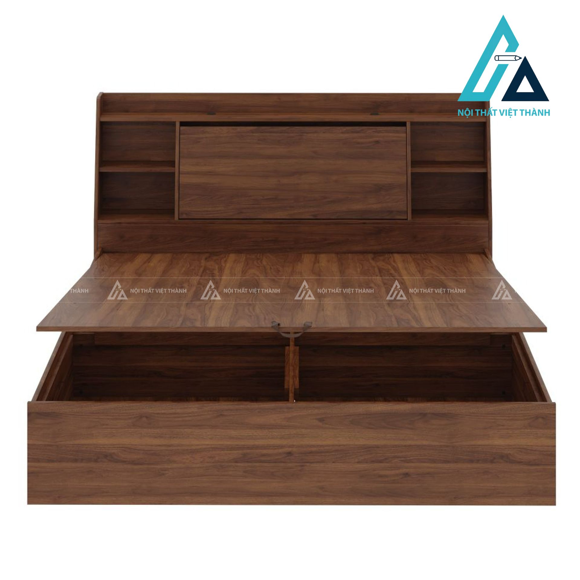 Giường ngủ gỗ công nghiệp đa năng tích hợp hộc chứa tối ưu không gian 4