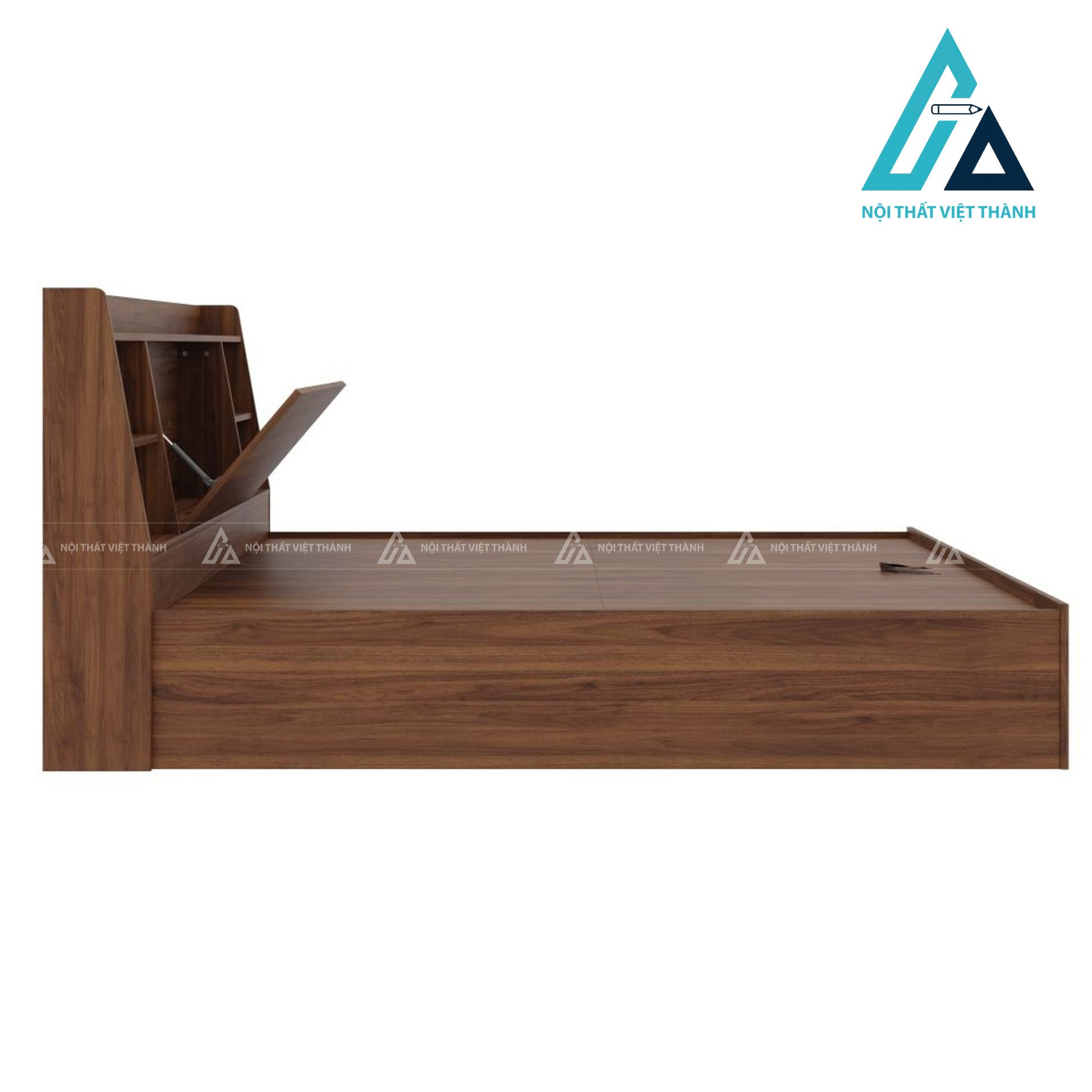 Giường ngủ gỗ công nghiệp đa năng tích hợp hộc chứa tối ưu không gian 5