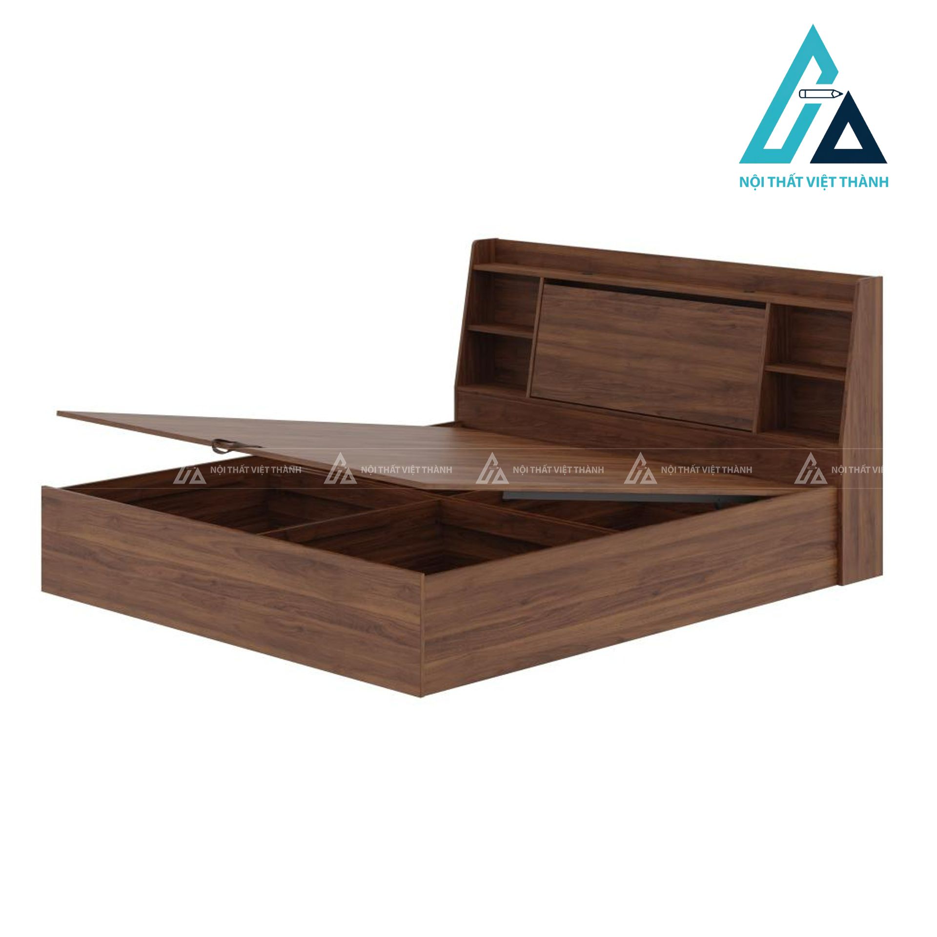 Giường ngủ gỗ công nghiệp đa năng tích hợp hộc chứa tối ưu không gian 6