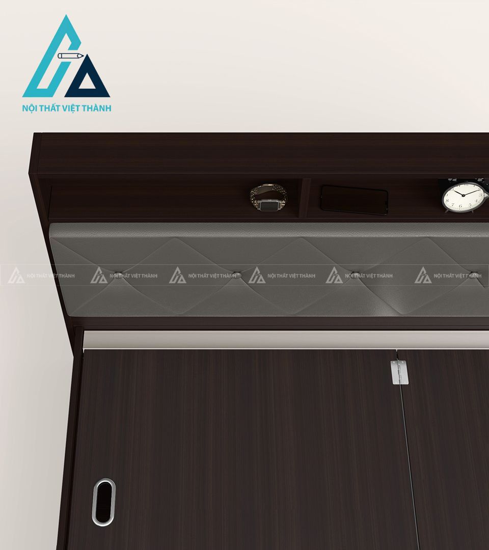 Giường ngủ gỗ công nghiệp hiện đại có hộc chứa tiện lợi bền đẹp 2