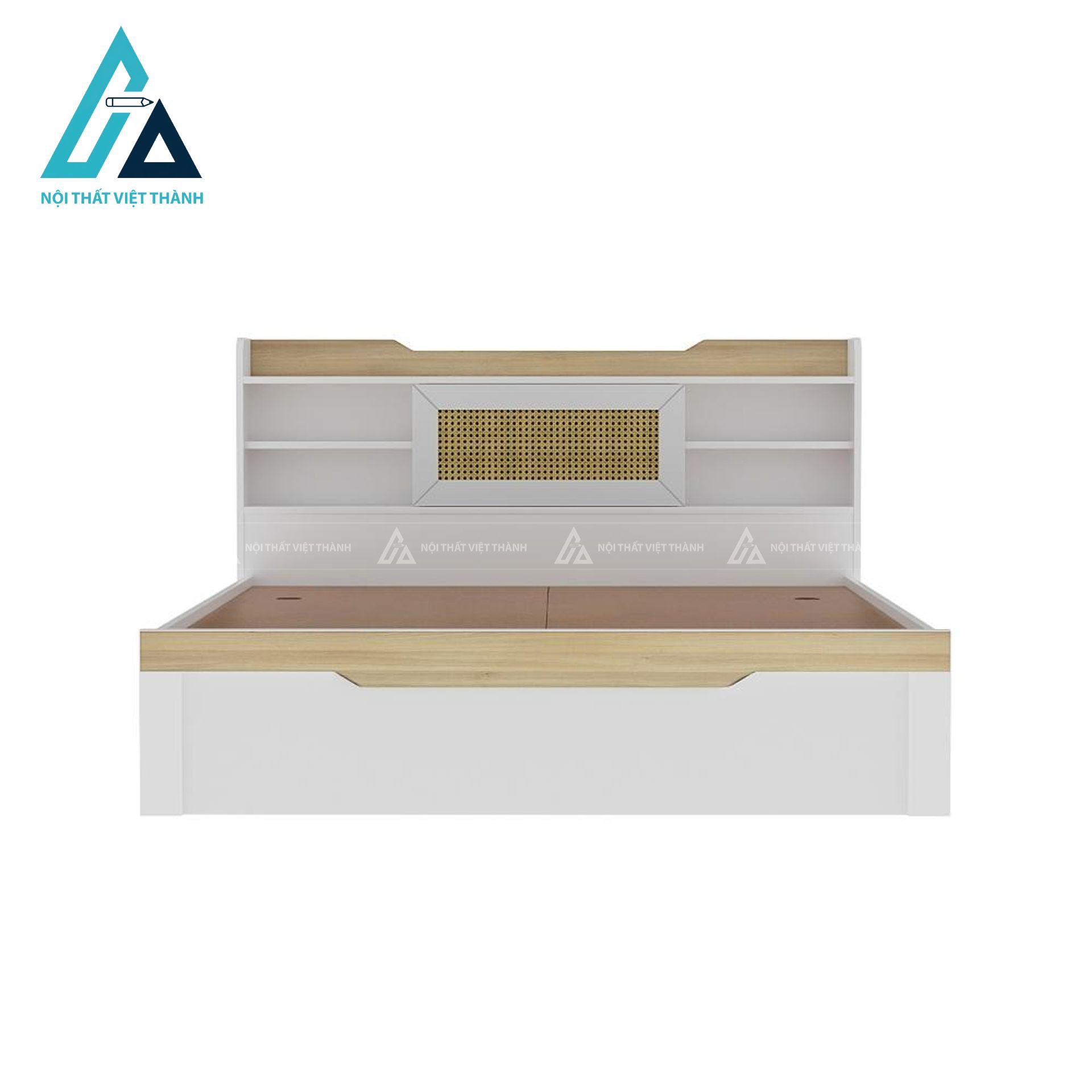 Giường ngủ gỗ công nghiệp tích hợp hộc chứa tiện ích hiện đại 2