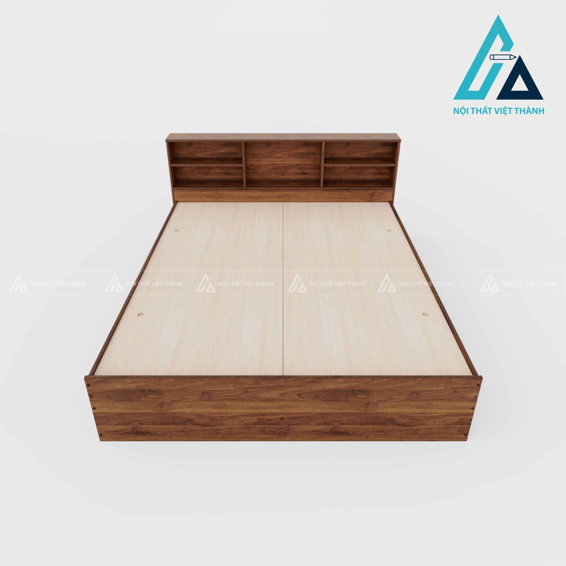 Giường ngủ gỗ công nghiệp tích hợp hộc đầu giường tiện nghi hiện đại 5
