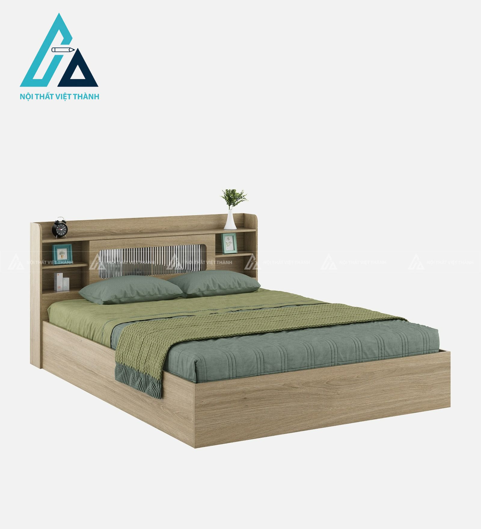 Giường ngủ gỗ MDF hiện đại tích hợp hộc chứa thông minh đa năng 3