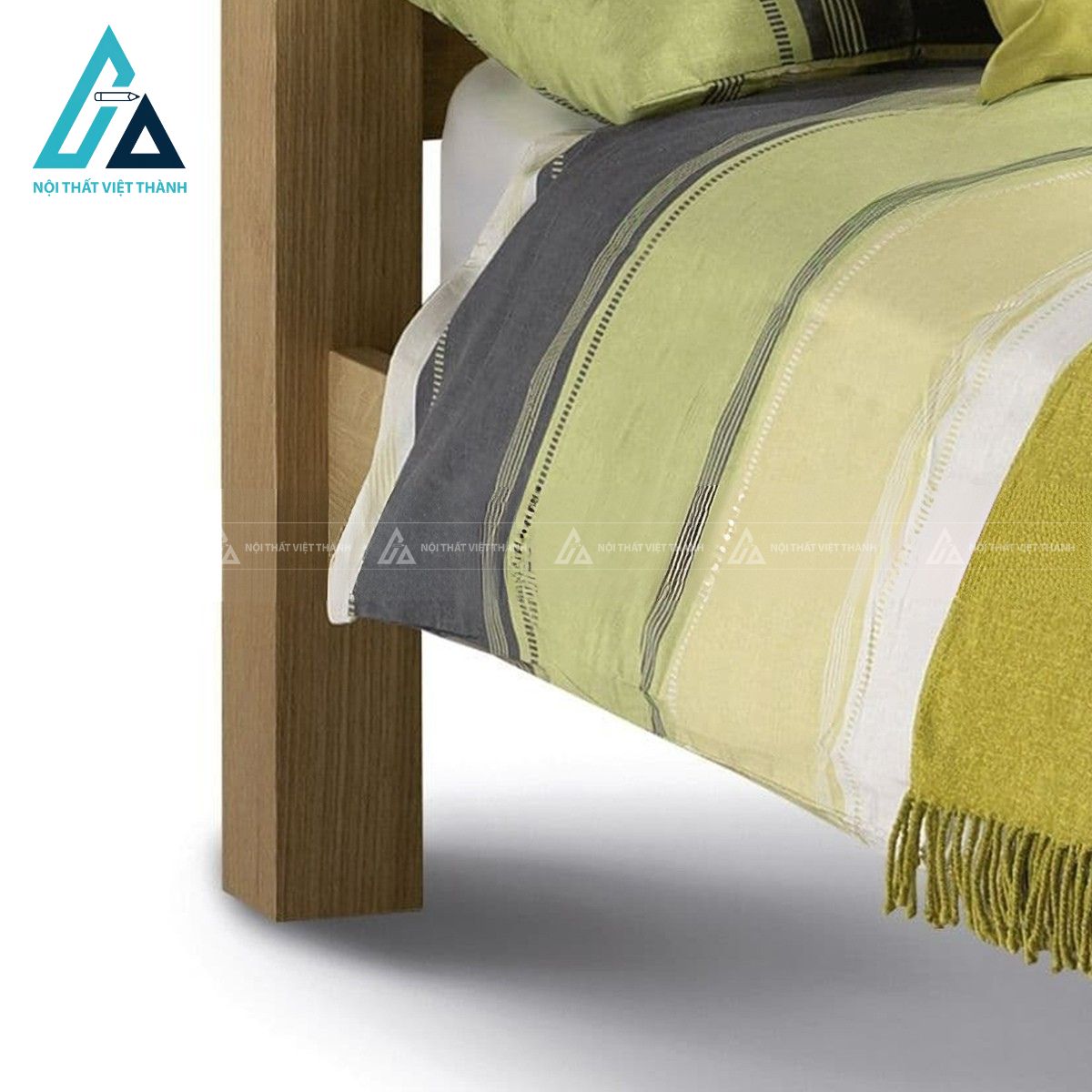 Giường ngủ gỗ sồi tự nhiên phong cách tối giản hiện đại 5