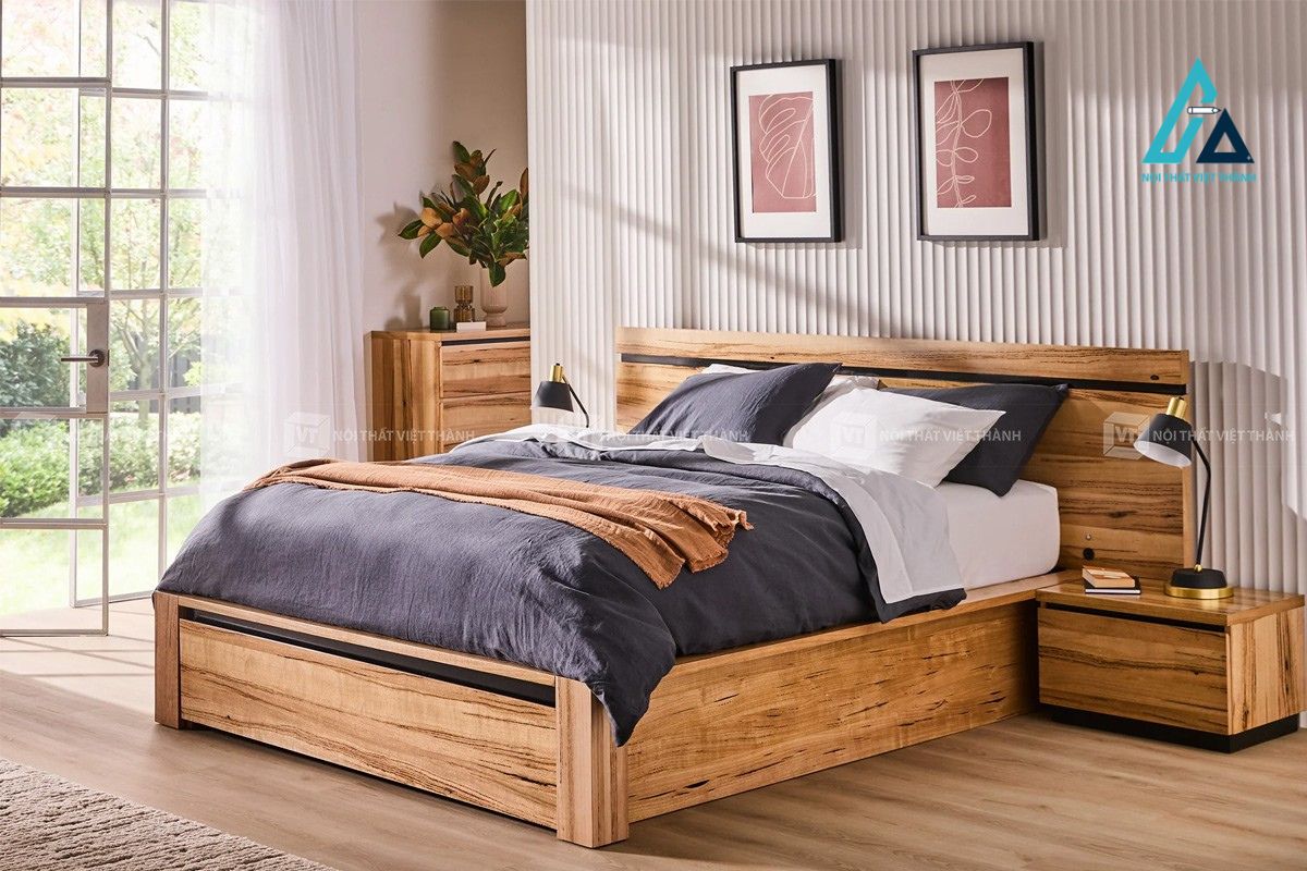 Giường ngủ gỗ tự nhiên