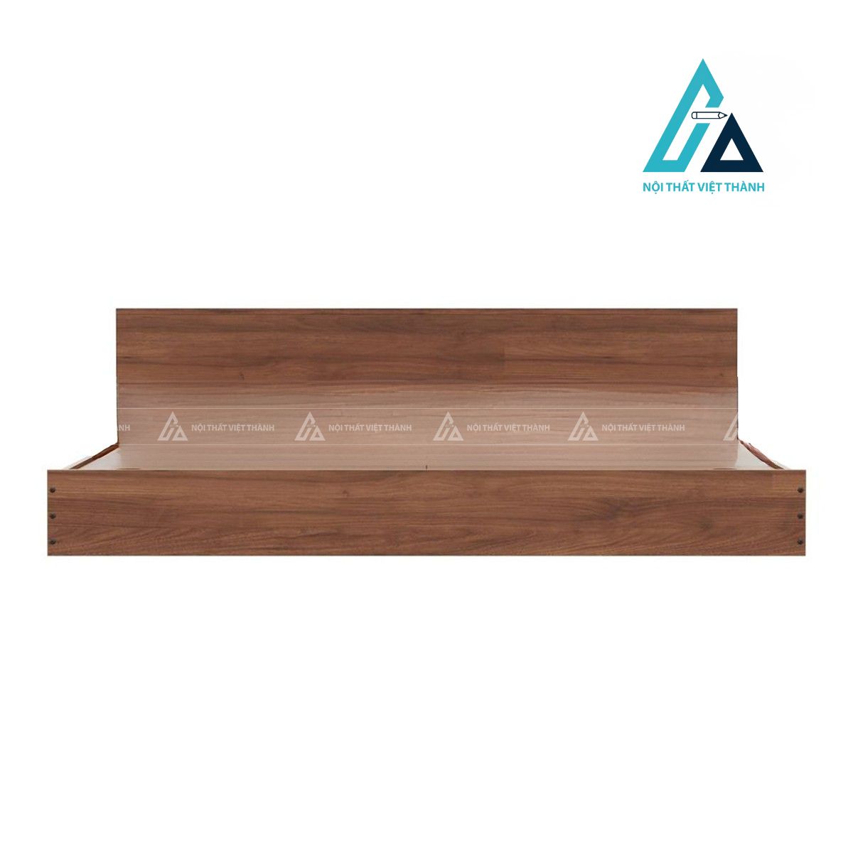 Giường ngủ MDF bệt sát sàn vân gỗ hiện đại cho phòng ngủ 1