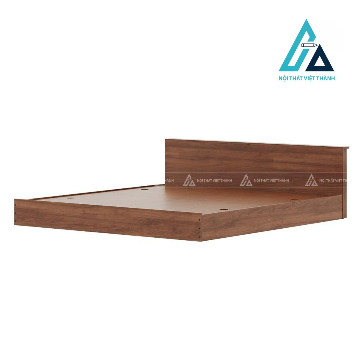 Giường ngủ MDF bệt sát sàn vân gỗ hiện đại cho phòng ngủ 2