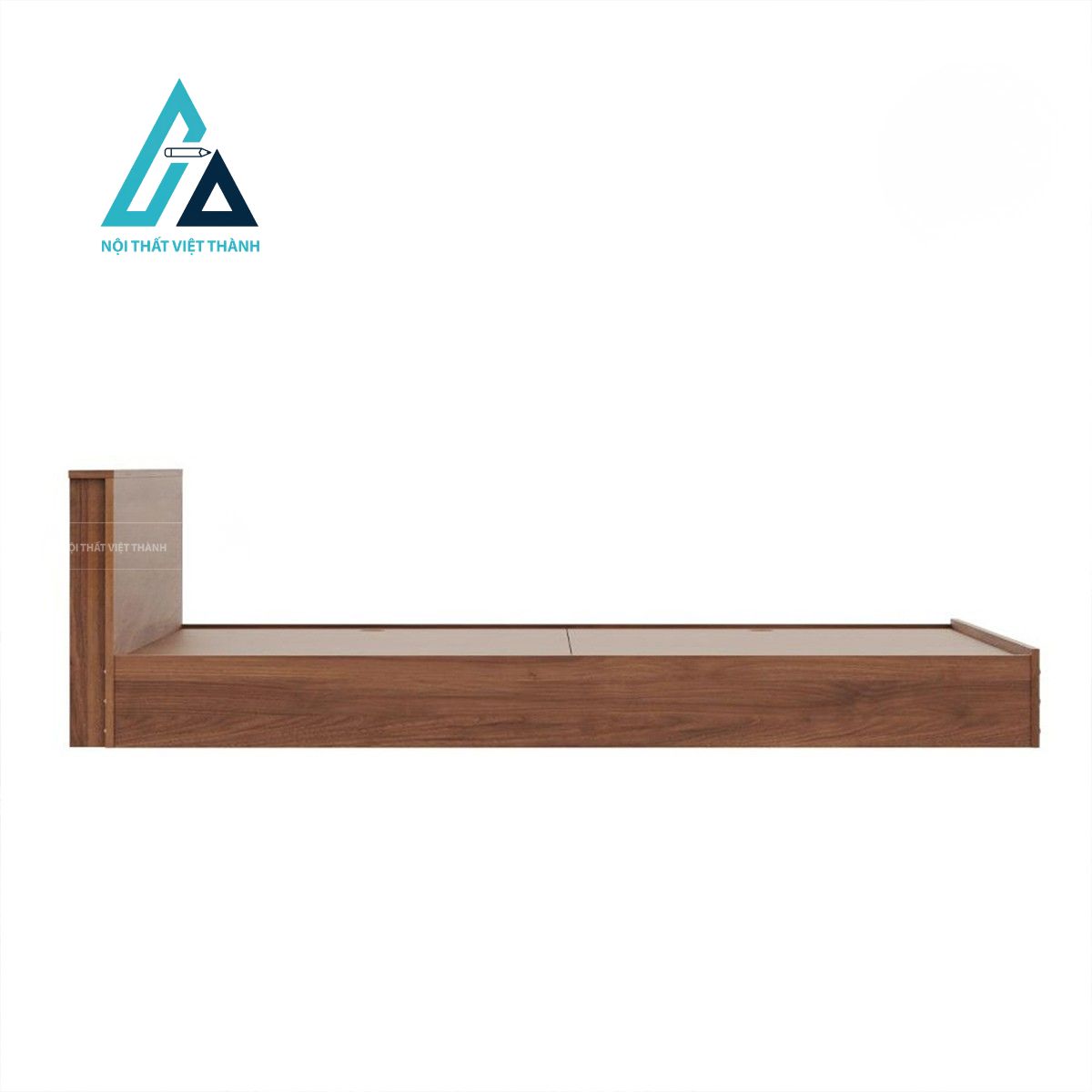 Giường ngủ MDF bệt sát sàn vân gỗ hiện đại cho phòng ngủ 3