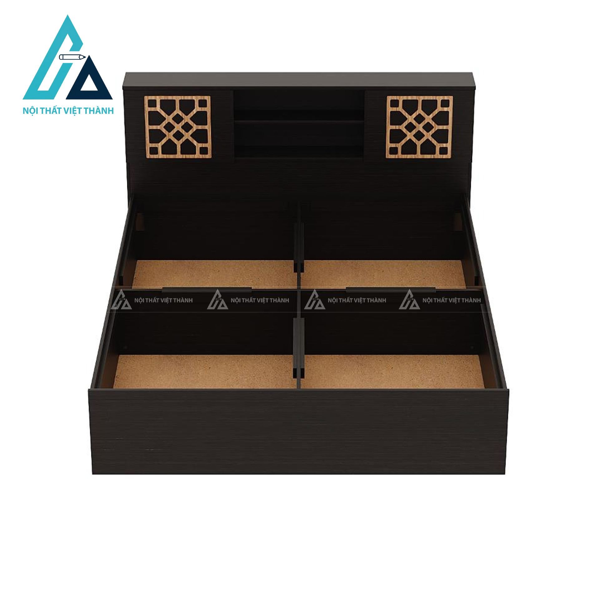 Giường ngủ MDF có ngăn chứa rộng thiết kế hiện đại tối ưu không gian 4