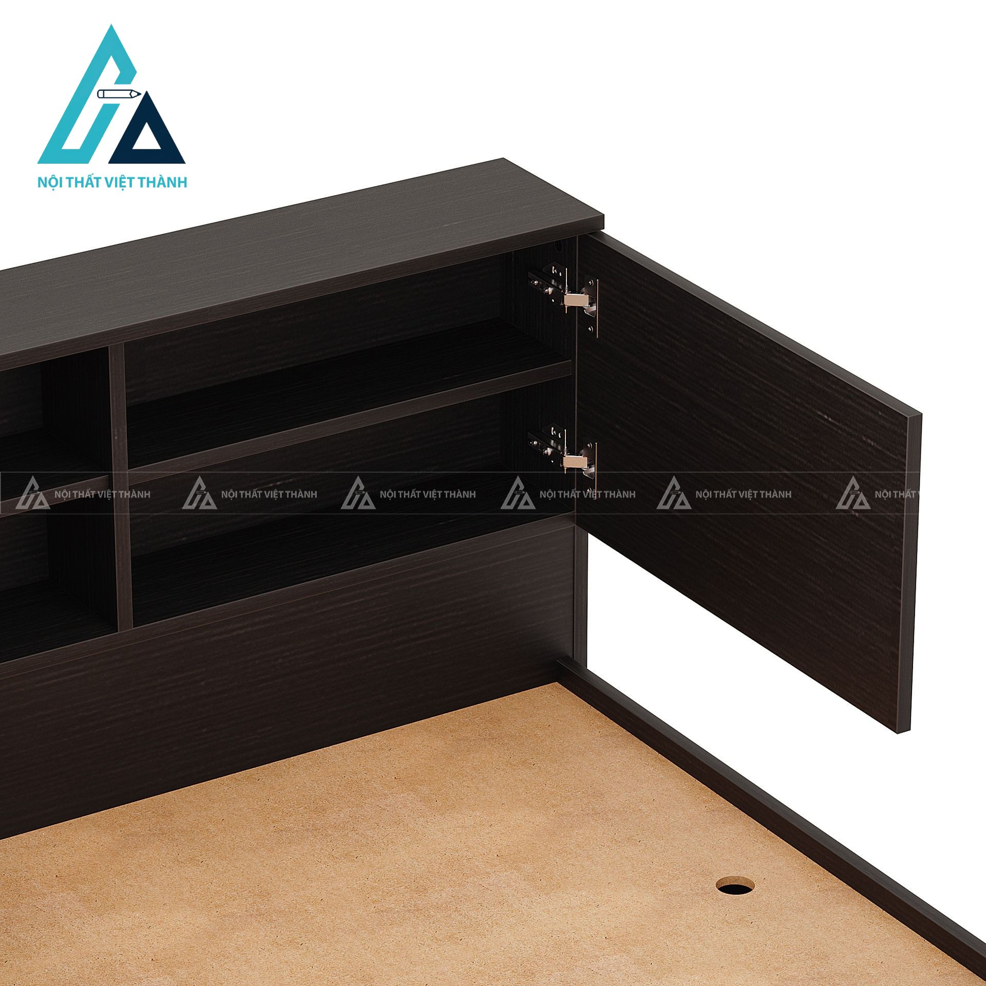 Giường ngủ MDF có ngăn chứa rộng thiết kế hiện đại tối ưu không gian 5