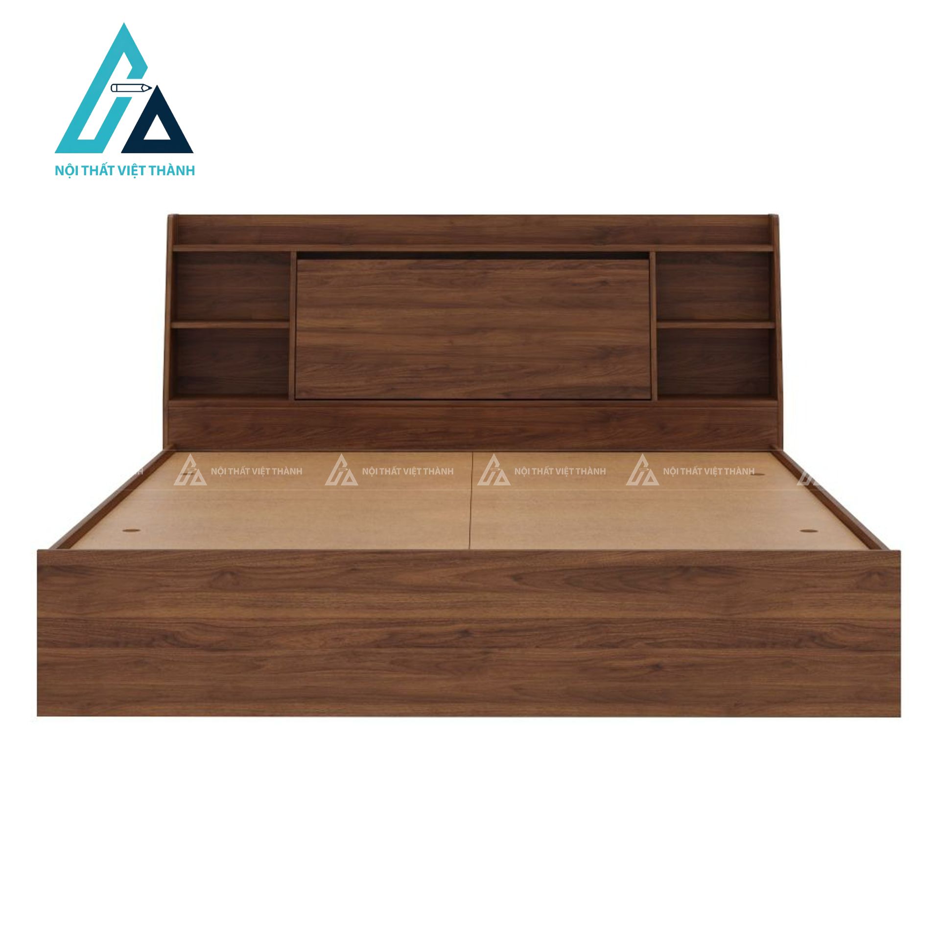 Giường ngủ MDF có ngăn kéo chứa đồ thiết kế hiện đại vân gỗ tiện nghi 6