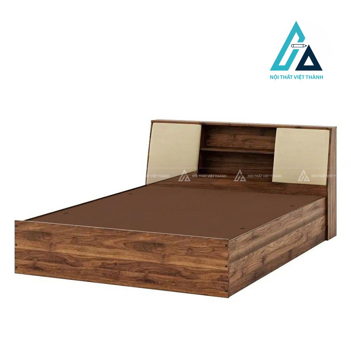 Giường ngủ MDF đầu giường bọc nệm có hộc lưu trữ tiện nghi 5