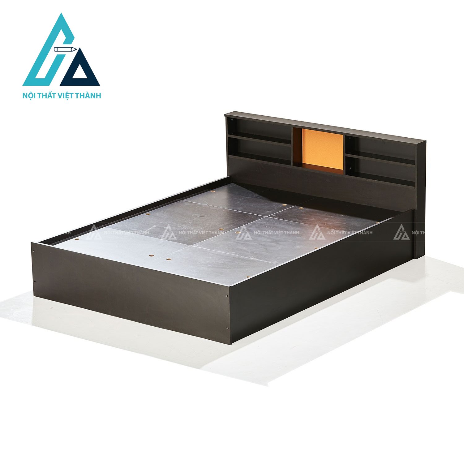 Giường ngủ MDF hiện đại đầu giường kệ mở đa năng tối ưu không gian 3