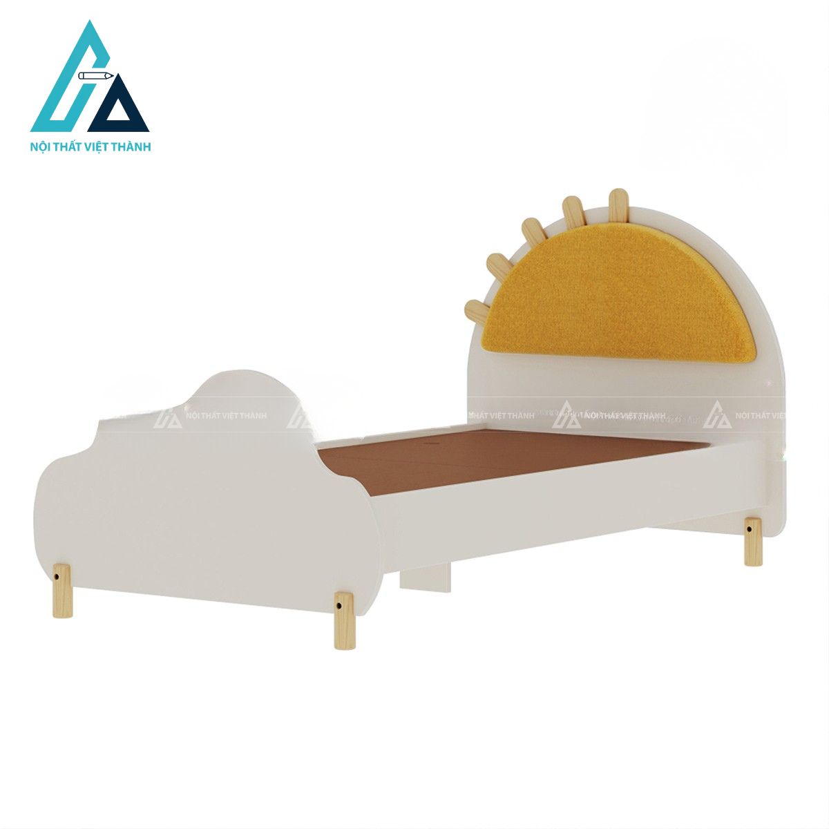 Giường ngủ trẻ em gỗ công nghiệp thiết kế hình mặt trời sáng tạo 1