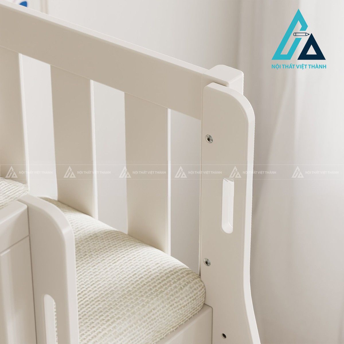 Giường tầng gỗ tự nhiên cho trẻ em thiết kế tối giản hiện đại 4